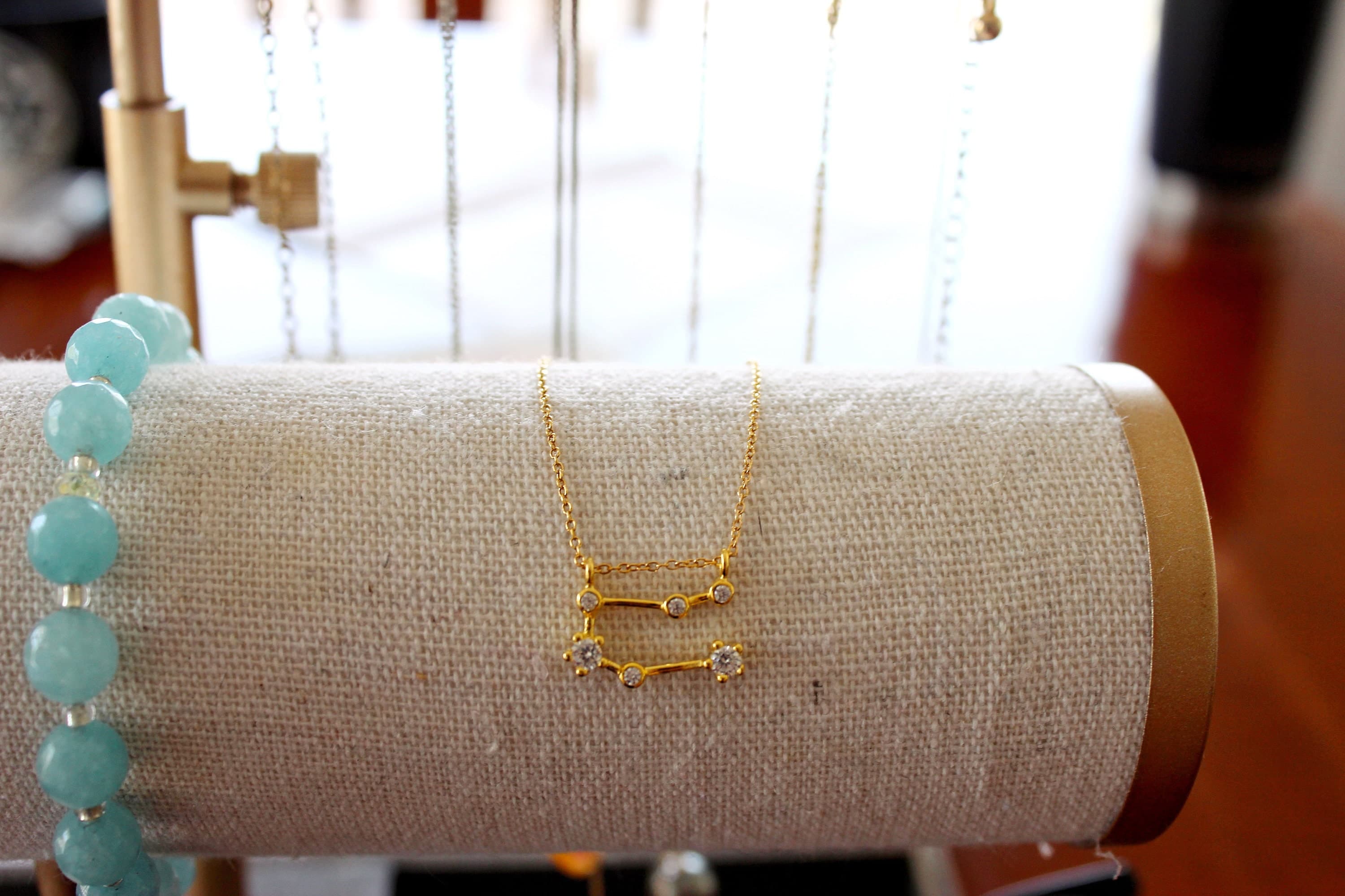 Gemini 14k Gold-Filled Zodiac 14" Choker with 3" Extension Chain - image 3