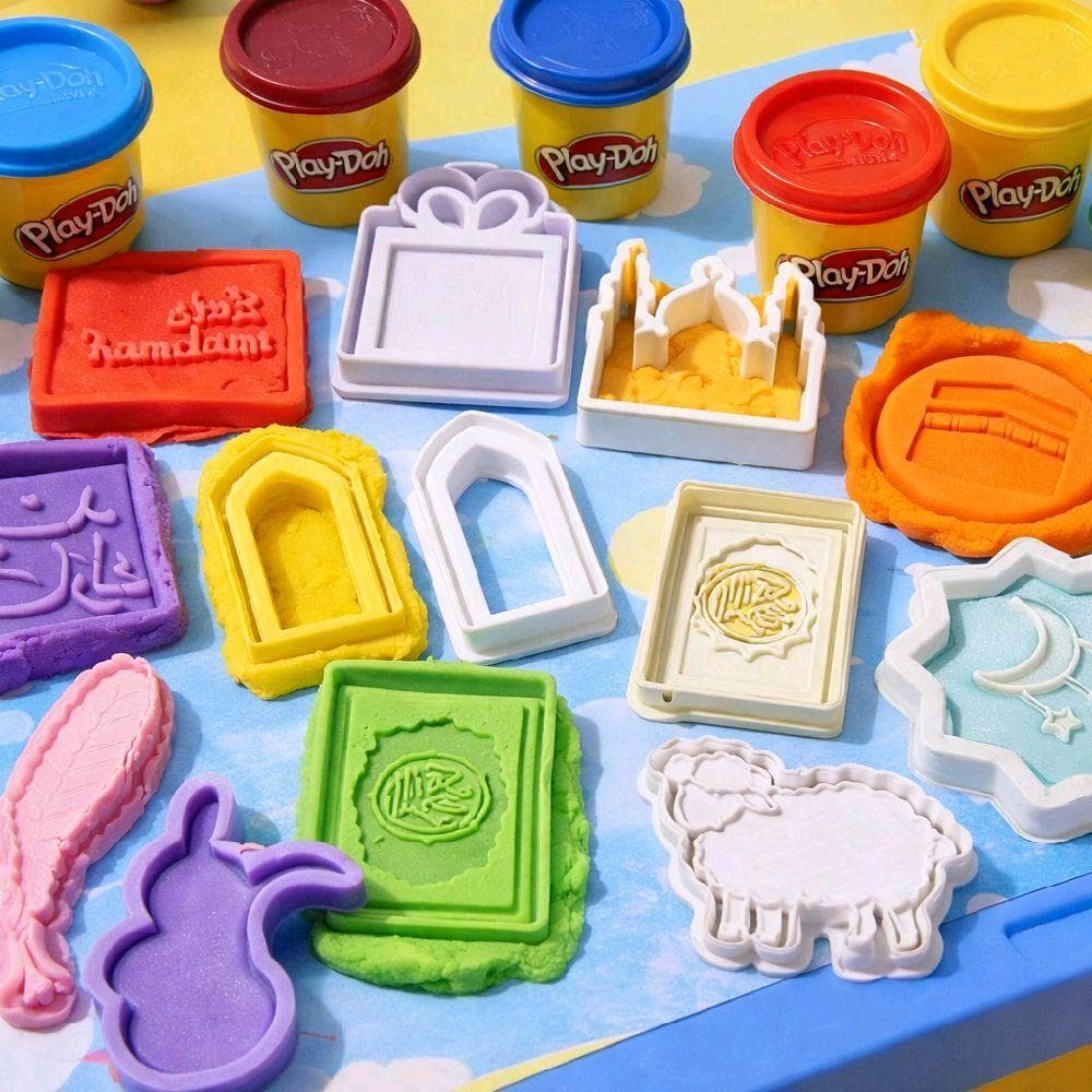 24 Piece Islamic Cookie Cutters & Stamps | Arab Cultural Baking Tools | Kids Play Doh Stamps | Cute and fun shapes | Eid Gifts and Baking