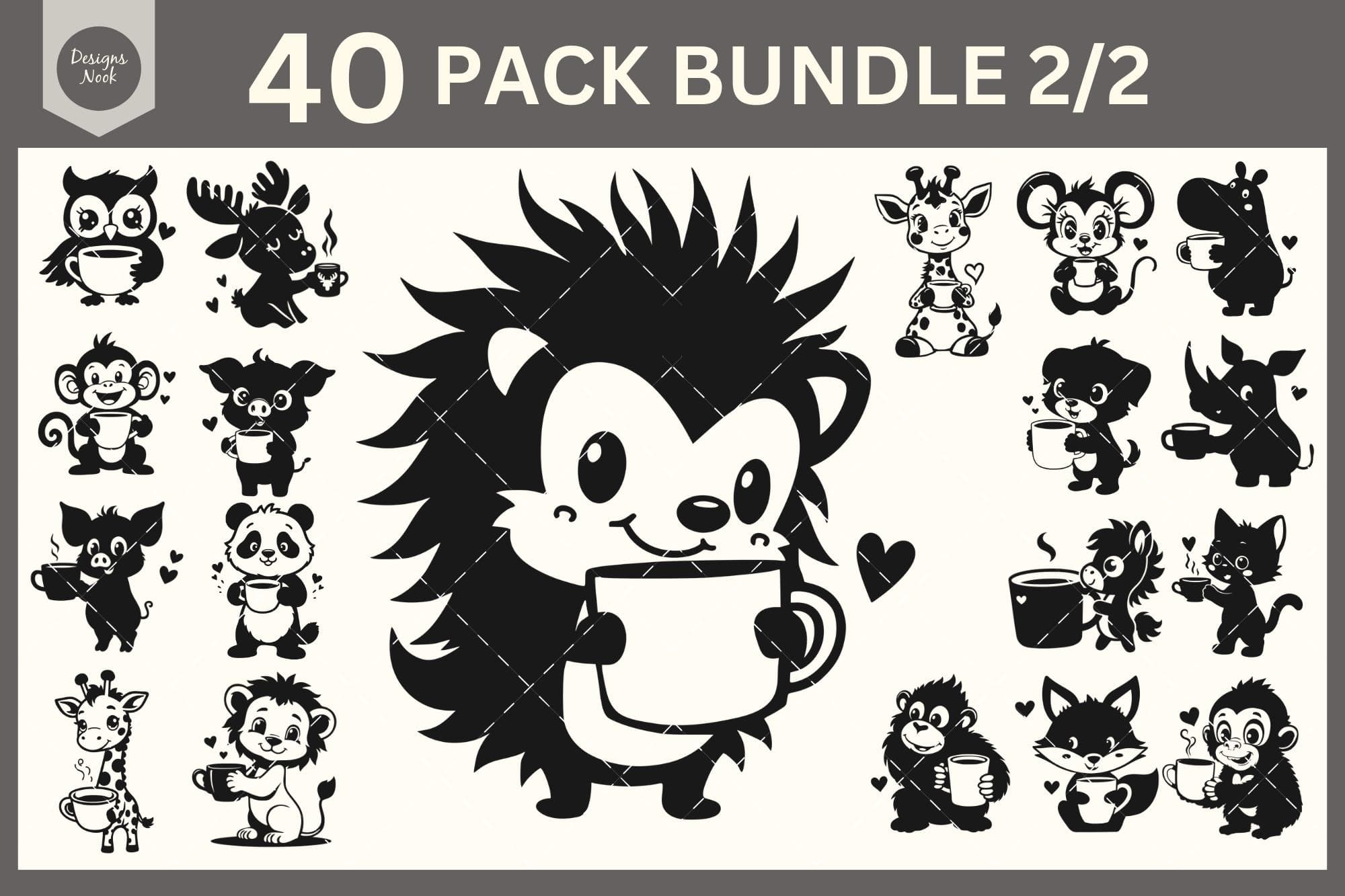 Baby Animals SVG Bundle, Baby Animal Svg, Baby Animal Clipart, Baby Animals Vector, Baby Animals Cut File, Baby Animals Vector, Funny Animal - image 3