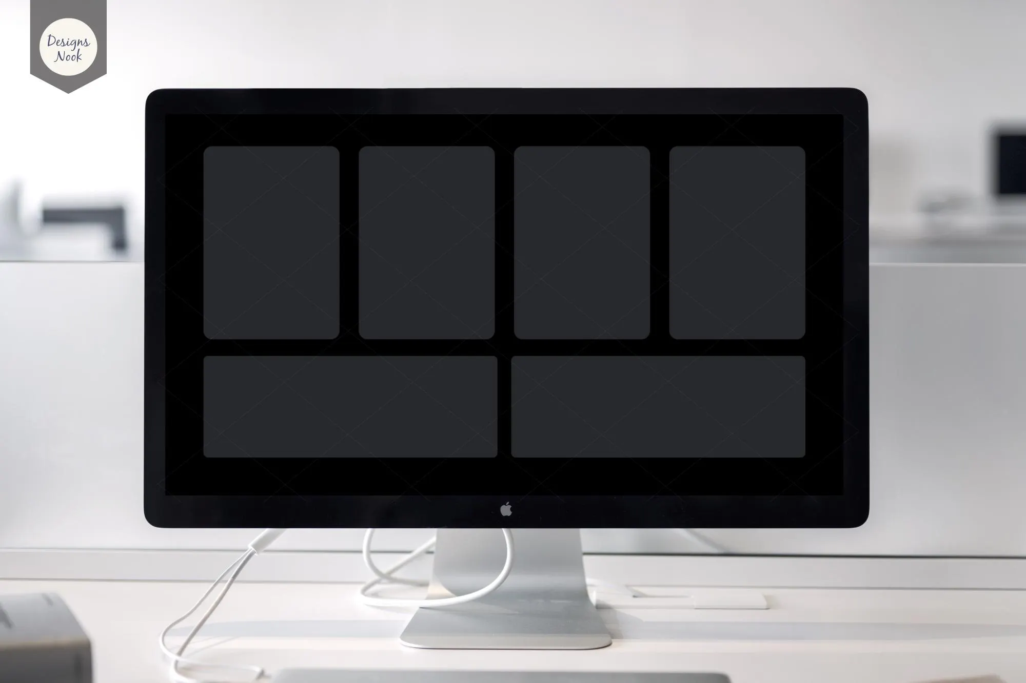 Minimalist Desktop Wallpaper, Digital Background, Minimalist Desktop Organizer, Computer Folder and Files Organizer, Blank Desktop Organizer - image 3