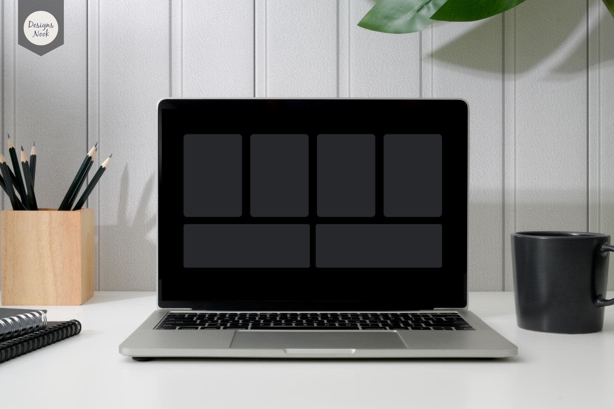 Minimalist Desktop Wallpaper, Digital Background, Minimalist Desktop Organizer, Computer Folder and Files Organizer, Blank Desktop Organizer