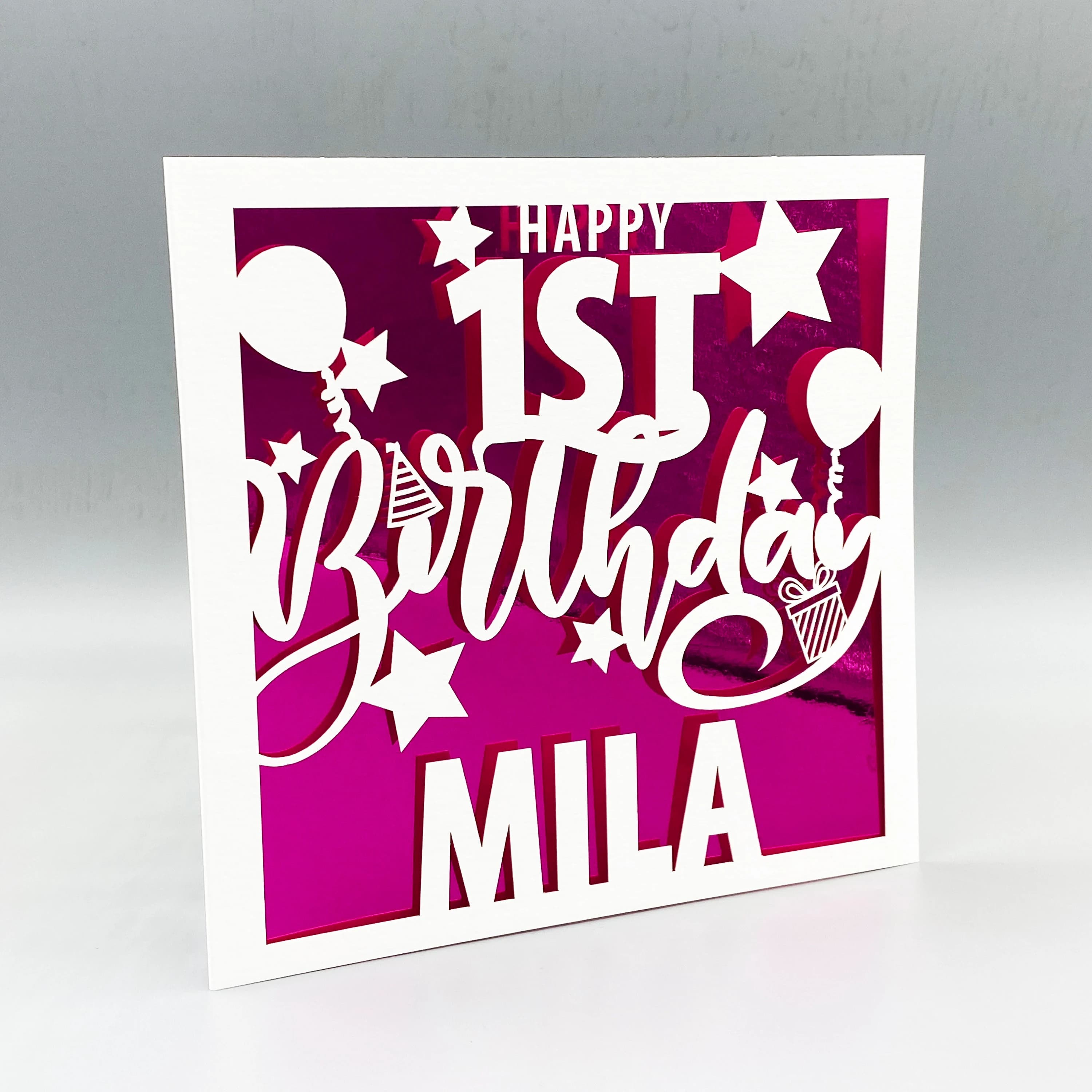 Personalised 18th Birthday Card For Her Custom 18th Birthday Card For Him 18th Greeting Card Papercut 18th Birthday Lasercut 18th Gift - image 2