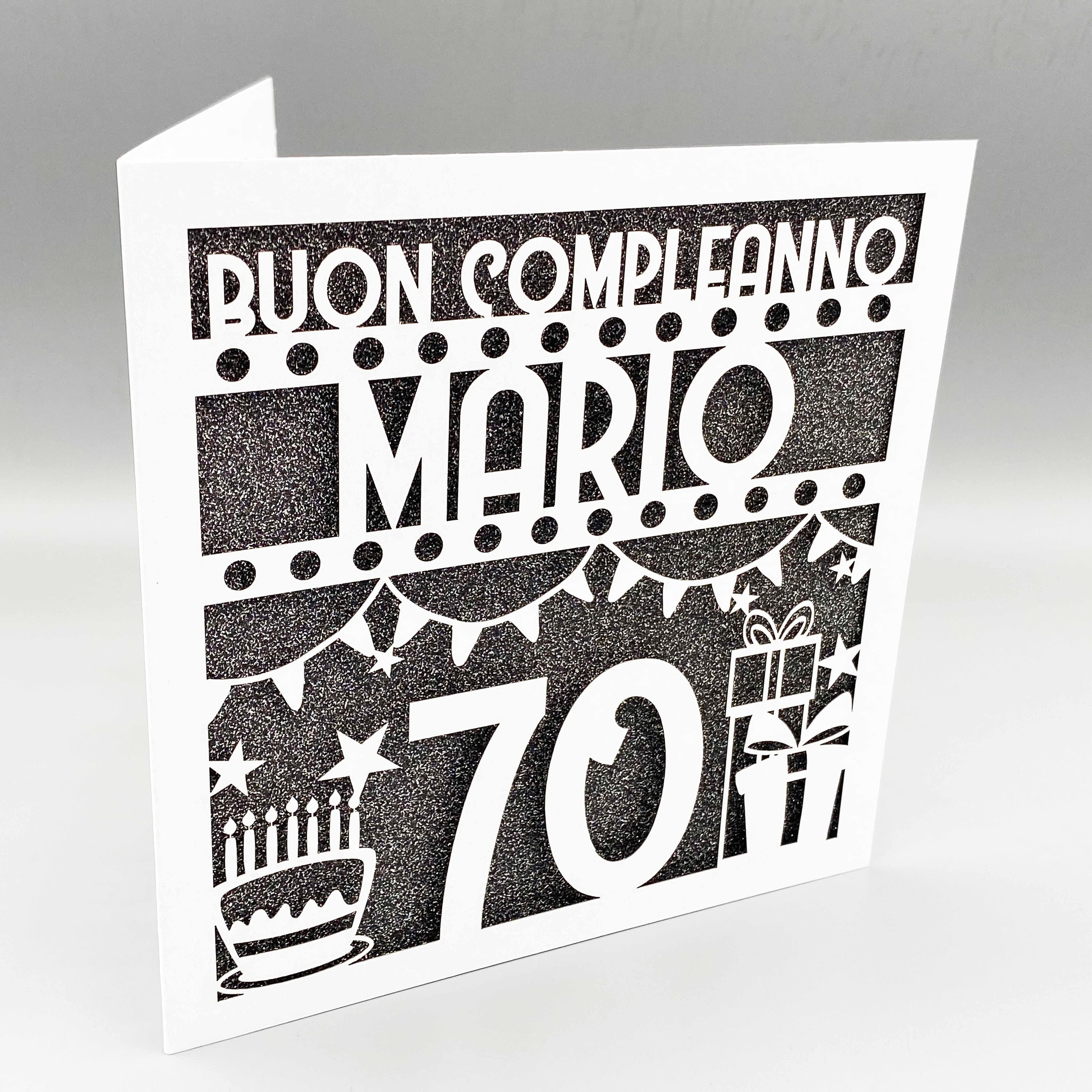 Personalised 90th Birthday Card, Laser Cut Papercut Design - image 4