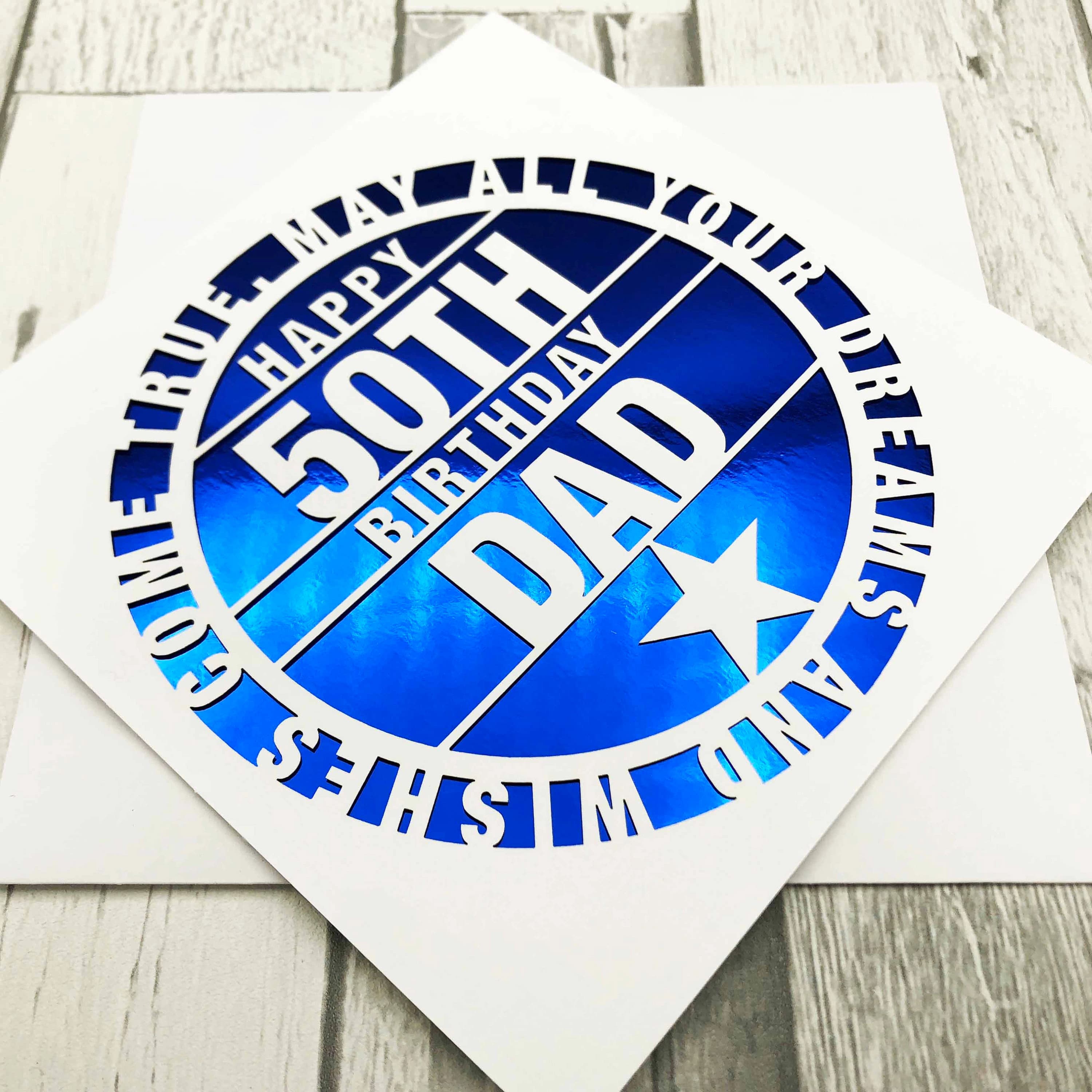 Personalised Laser-Cut 40th Birthday Card with Glitter Inlay - image 4