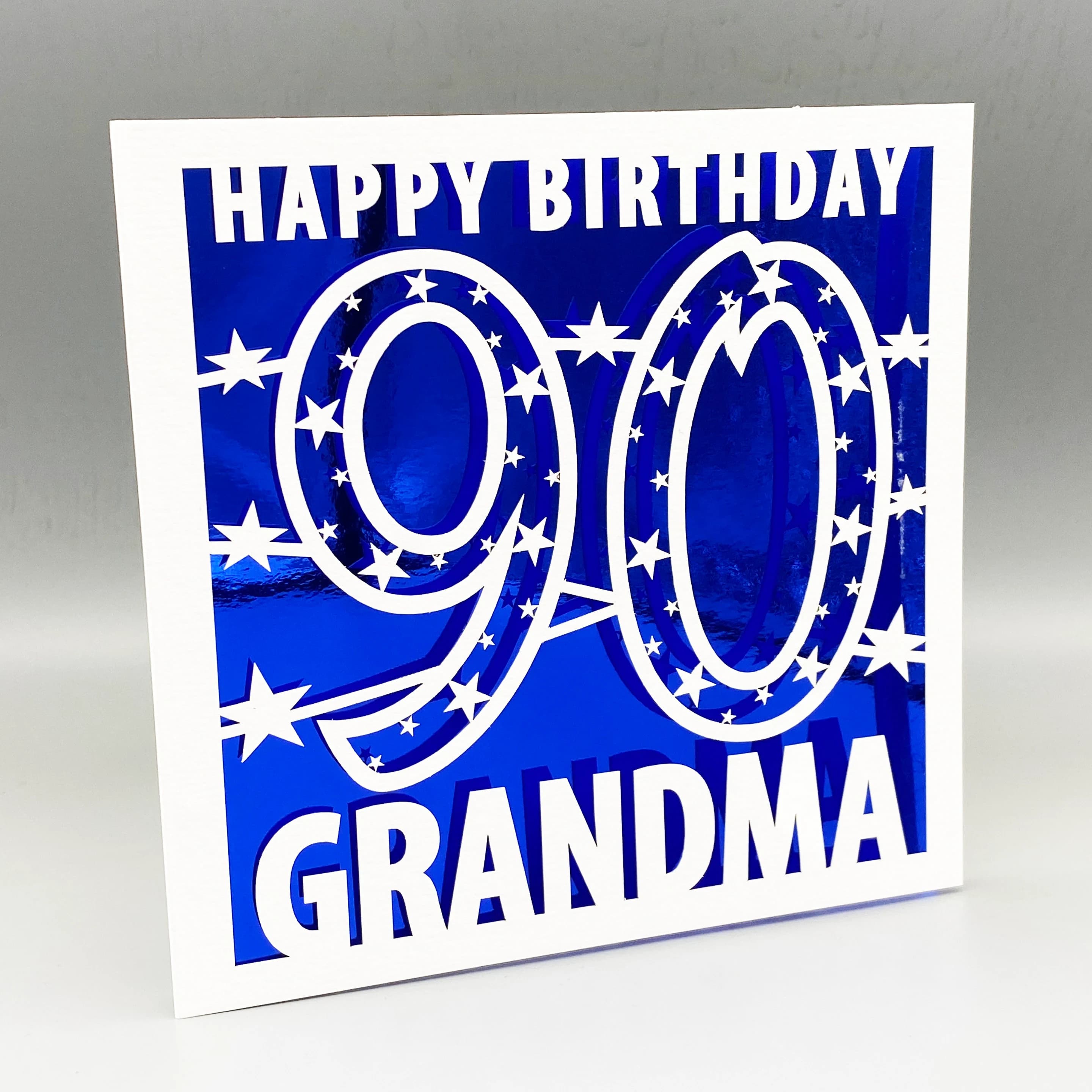 Personalised 60th Birthday Card: Laser-Cut Glitter Papercut - image 4