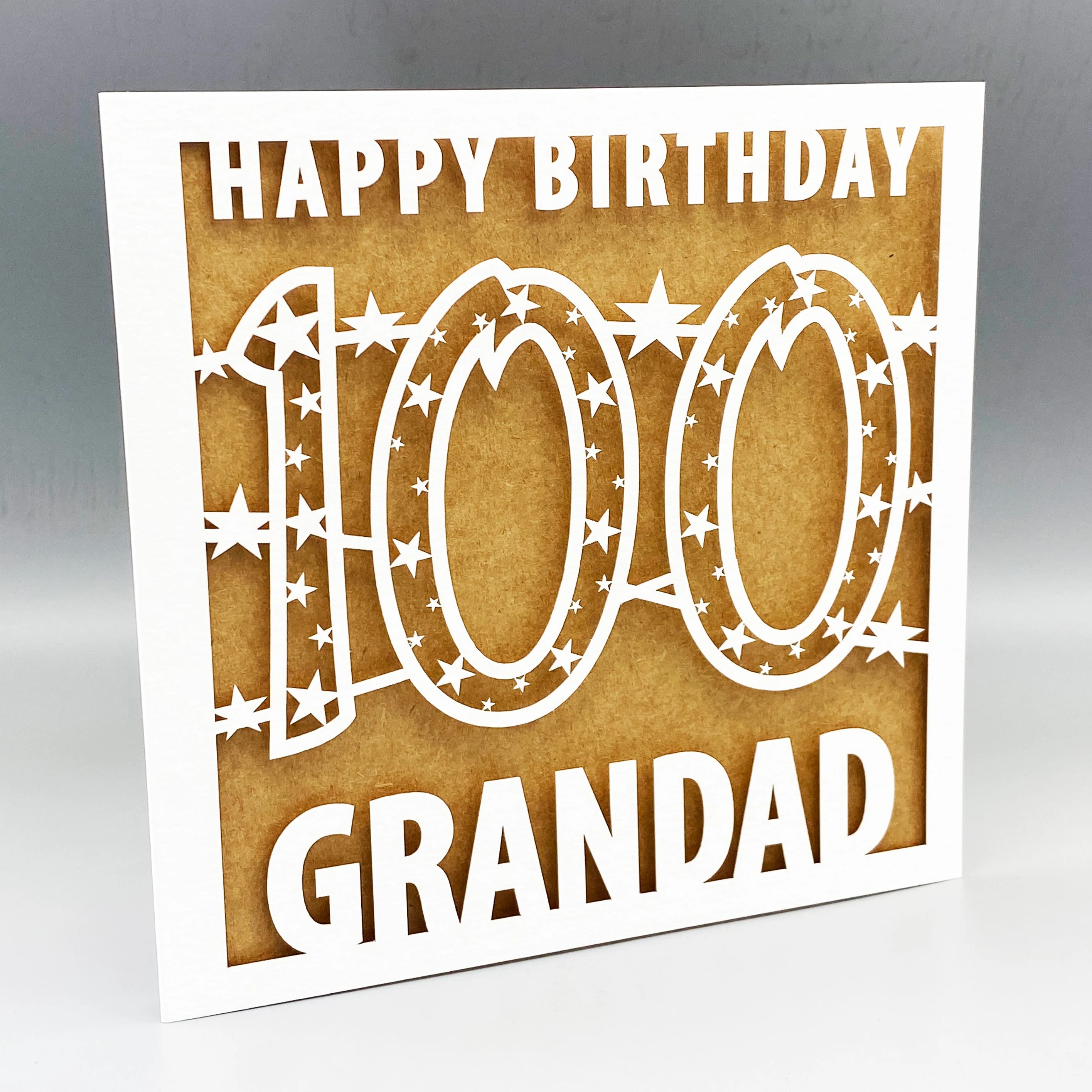 Personalised 60th Birthday Card: Laser-Cut Glitter Papercut - image 5