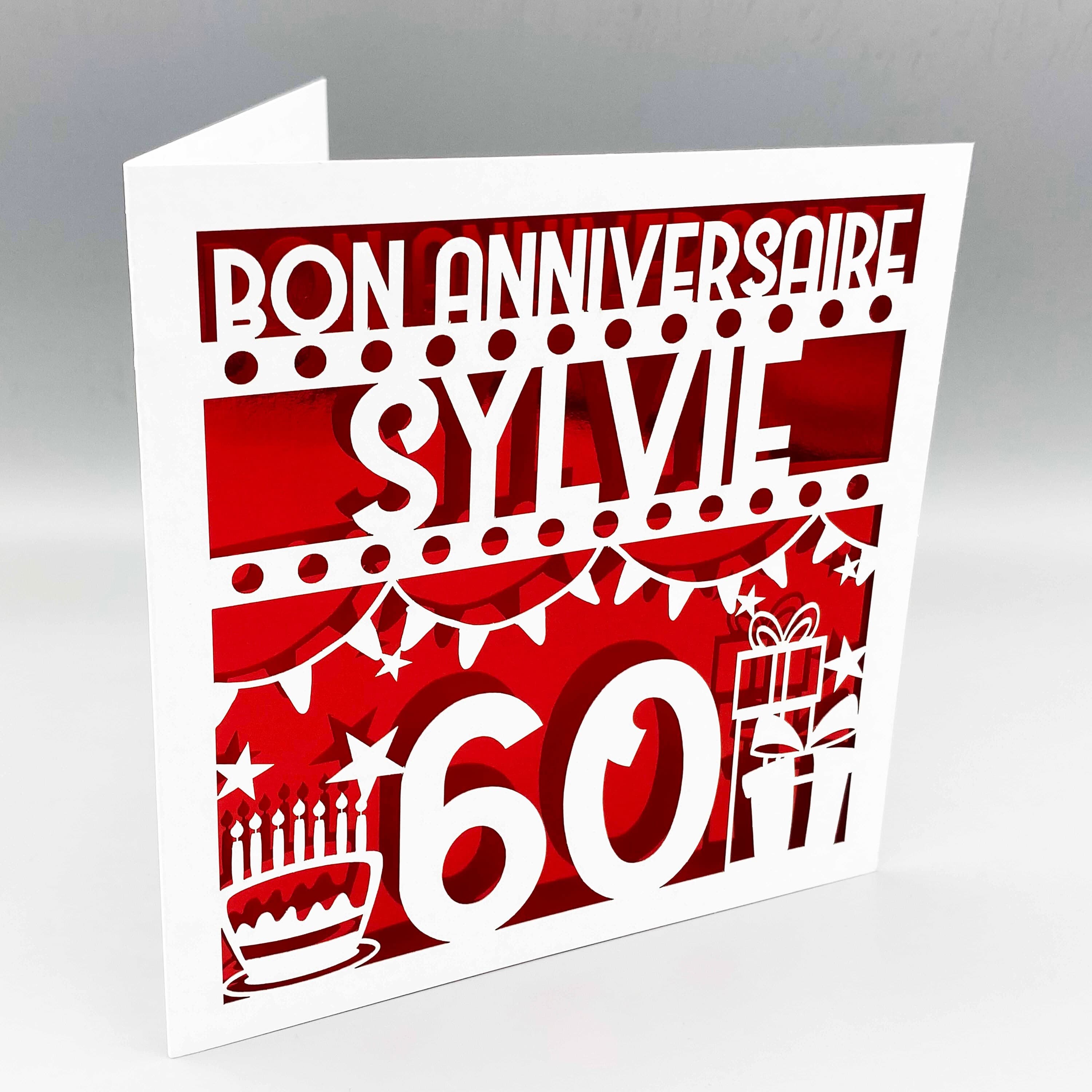 Personalised 90th Birthday Card, Laser Cut Papercut Design - image 5