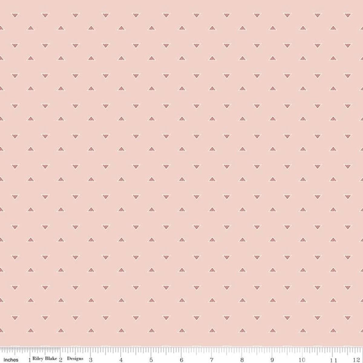 Beneath the Western Sky Triangles Pink by Gracey Larson for Riley Blake Designs