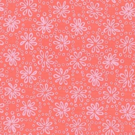 CORAL from Wishwell Cheery Blossom by Vanessa Lillrose & Linda Fitch for Robert Kaufman Fabrics