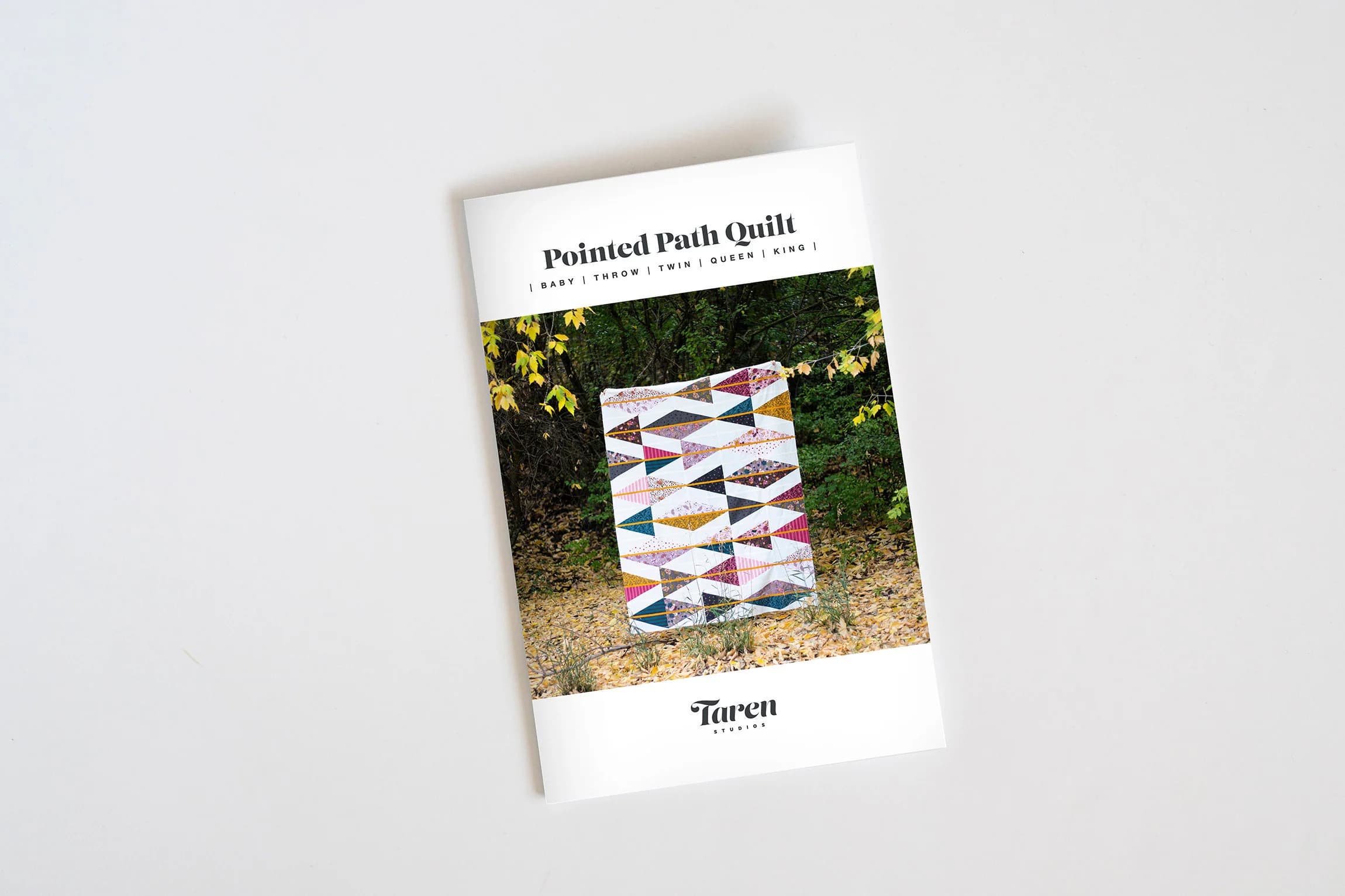 Pointed Path Quilt Pattern - Paper pattern - by Taren Studios