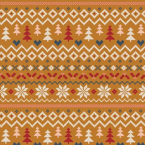 Warm and Cozy Caramel from Cozy & Magical by Maureen Cracknell for Art Gallery Fabrics