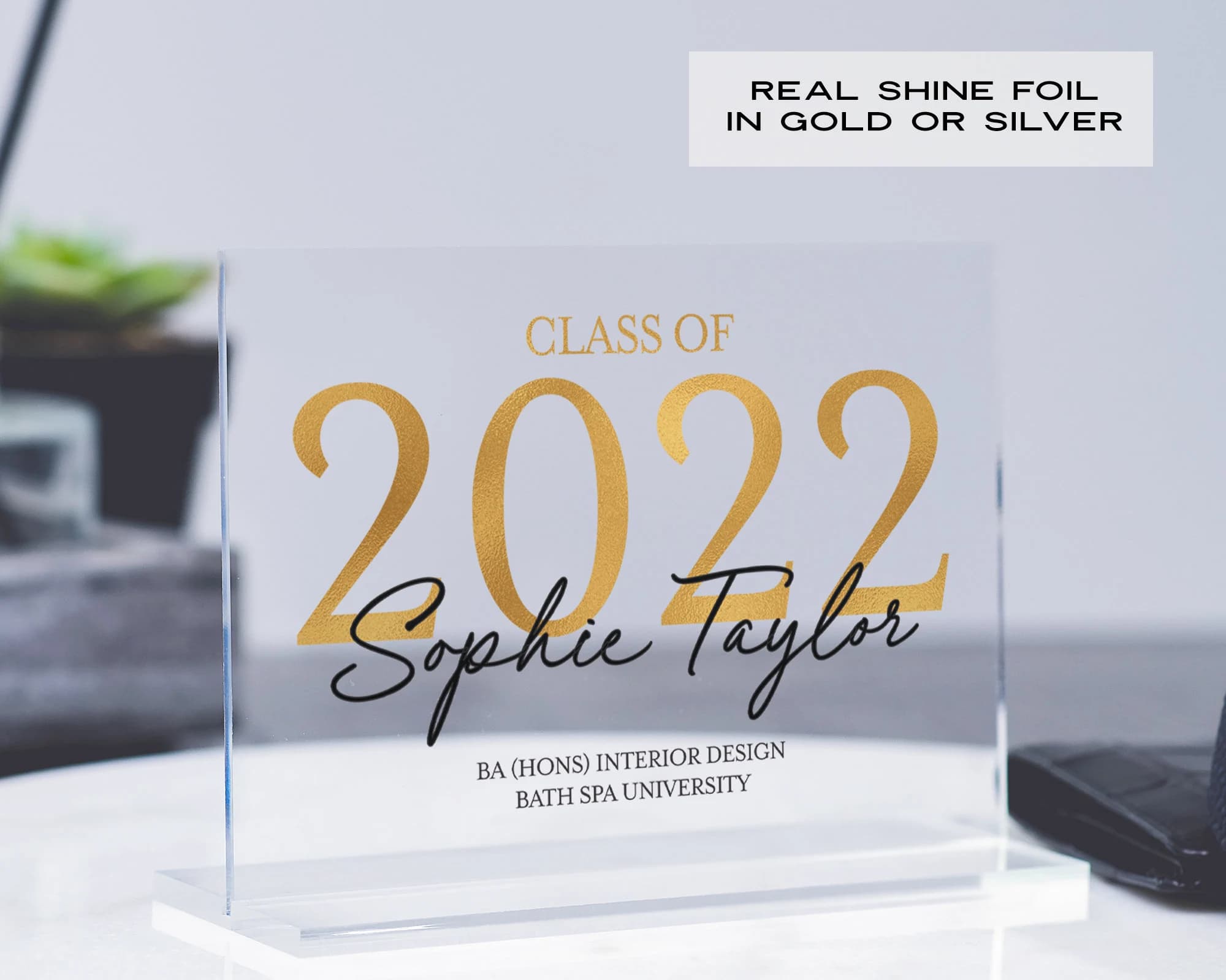 Graduation Gift Real Foil Graduation Plaque | Graduation Gift | Graduation Gift for Daughter | Graduation Gift for Son | Unquie Graduation - image 3