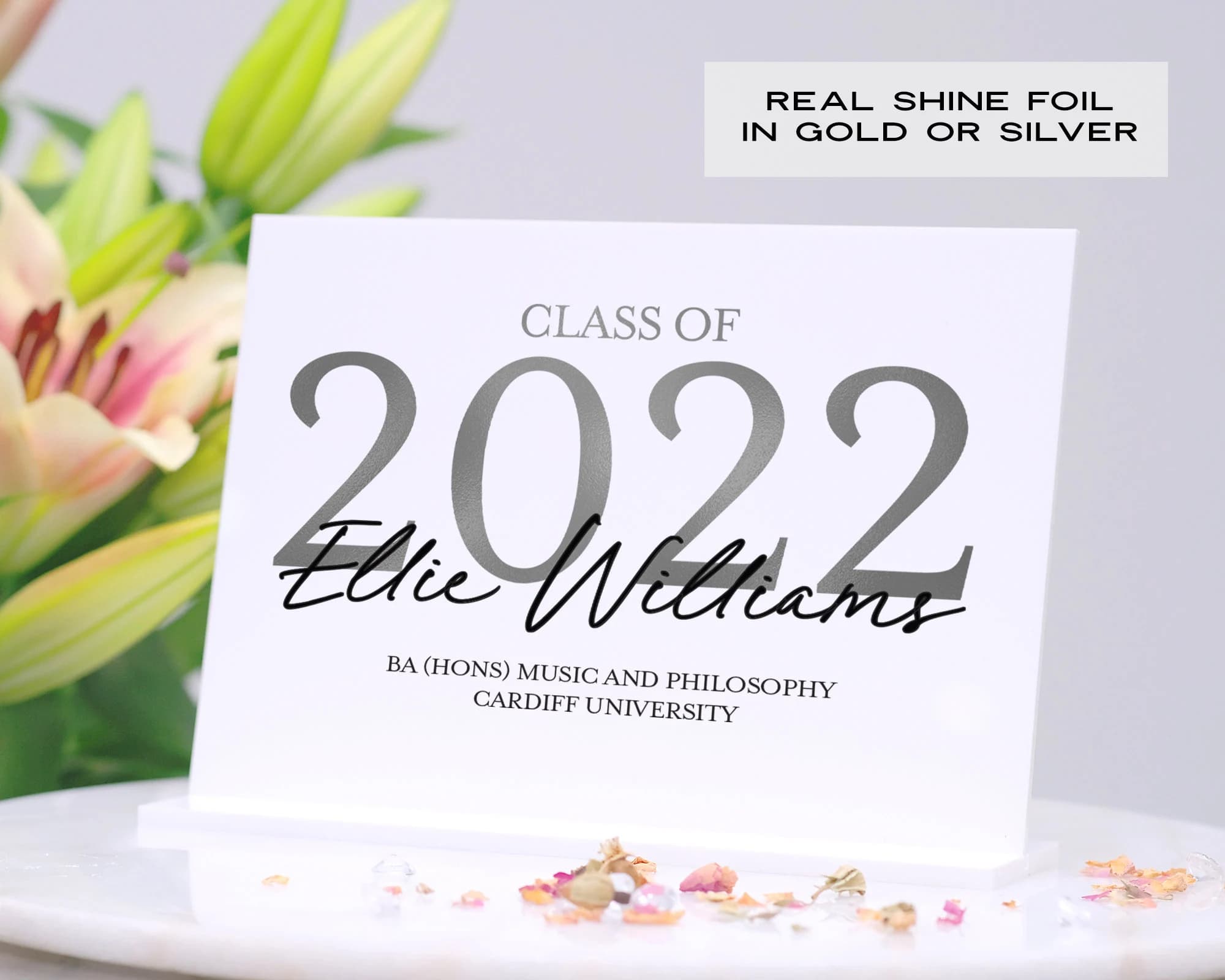 Graduation Gift Real Foil Graduation Plaque | Graduation Gift | Graduation Gift for Daughter | Graduation Gift for Son | Unquie Graduation