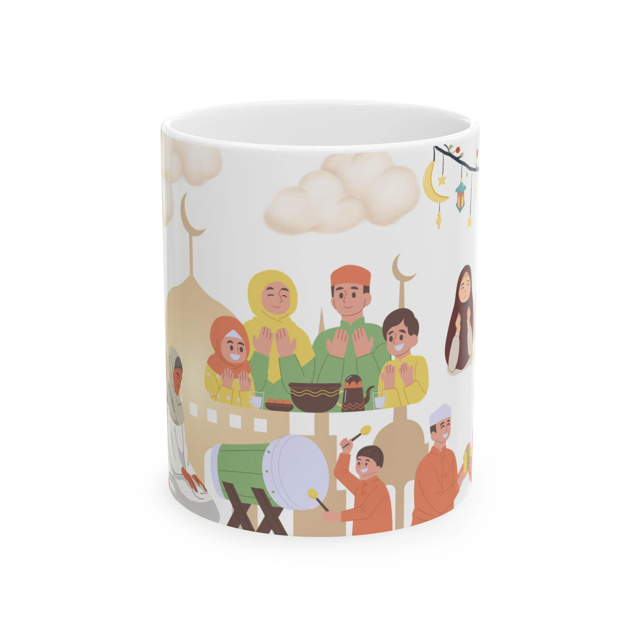 Ramadan Ceramic Mug, Islamic Gift for Eid, Islamic Coffee Cup, Islamic Tea Mug, Ramadan Decor, Islamic Kitchen Decor, Muslim Gift - image 2