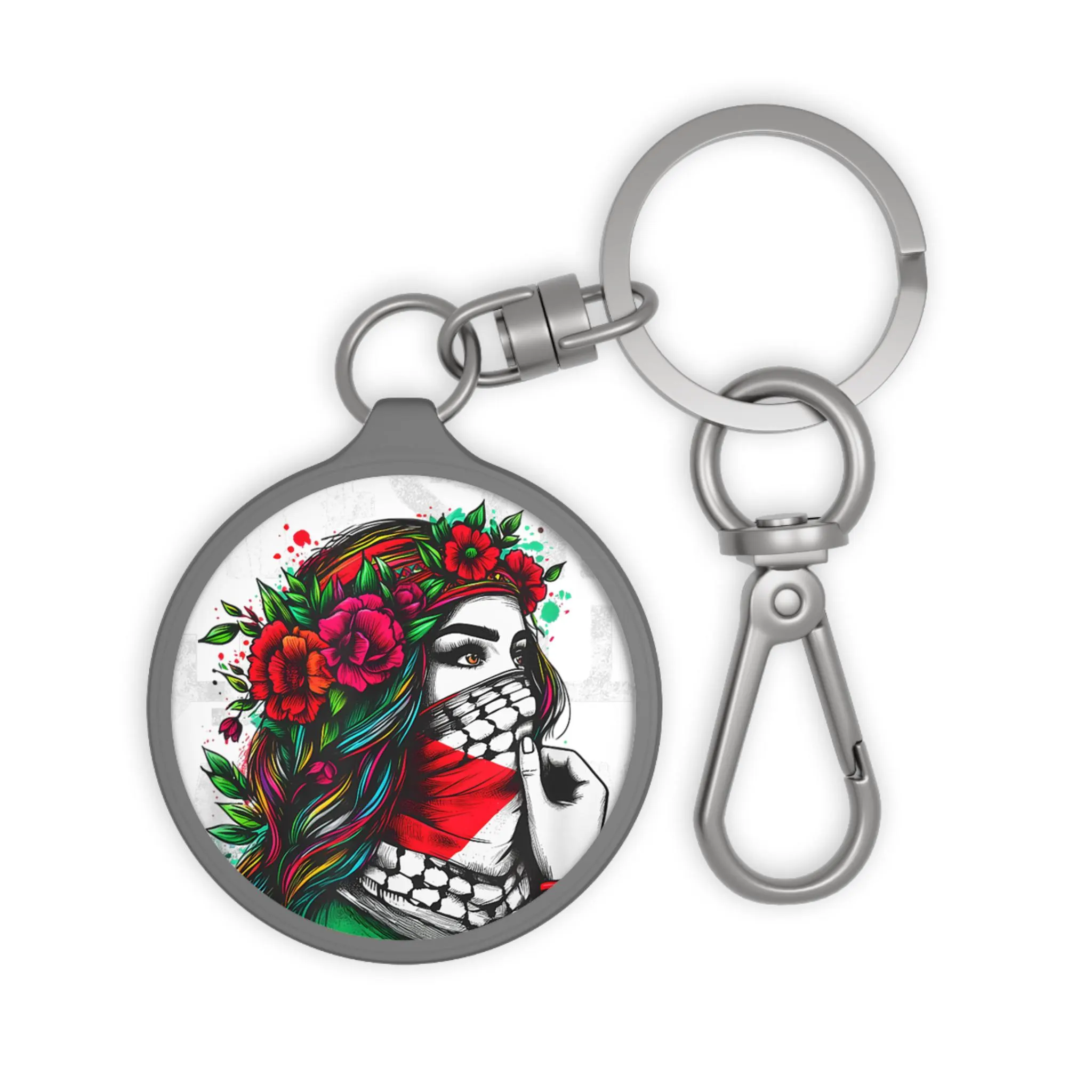 Keyring Tag, Free Palestine Palestinian Gift, Falasteen Keychain Key Holder, Palestine Souvenir, Bag Charm