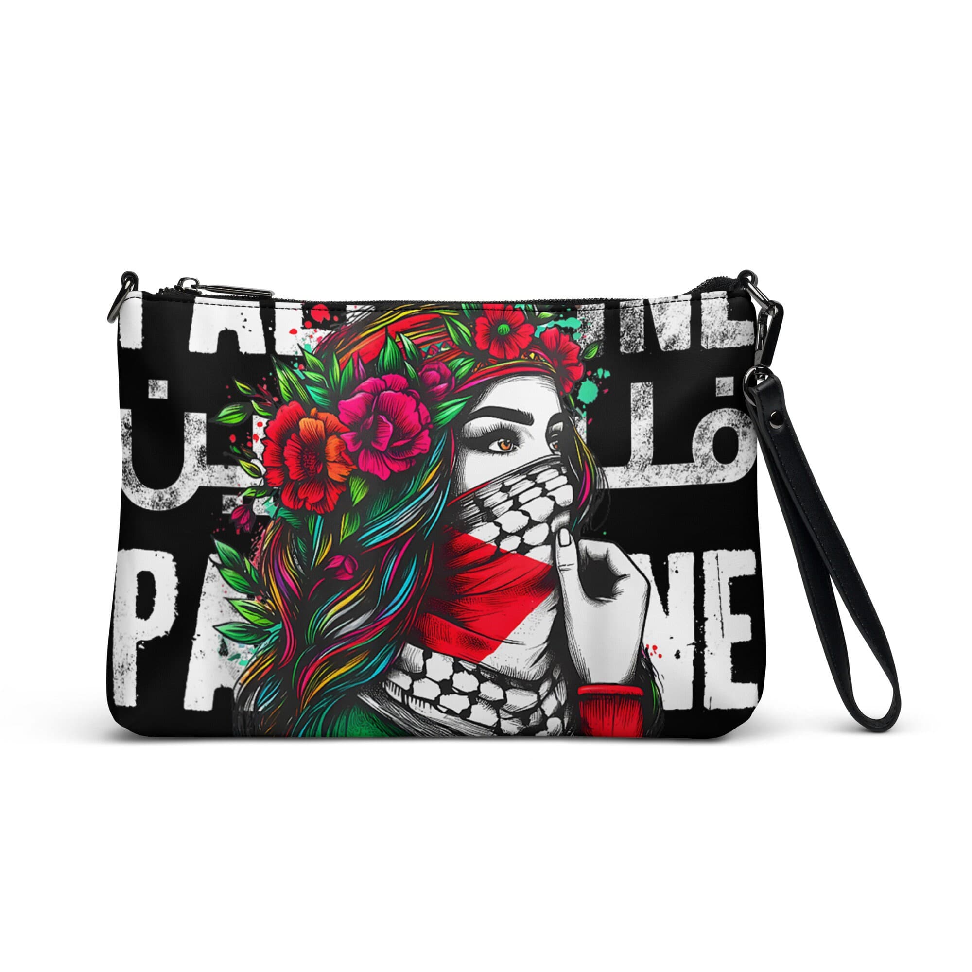 Palestinian Crossbody bag ,Kufiya zip top closure, hands free, Palestinian gift, Kuffiya, Kuffiyeh, Arabic, Palestine, Palestinian Kufiya