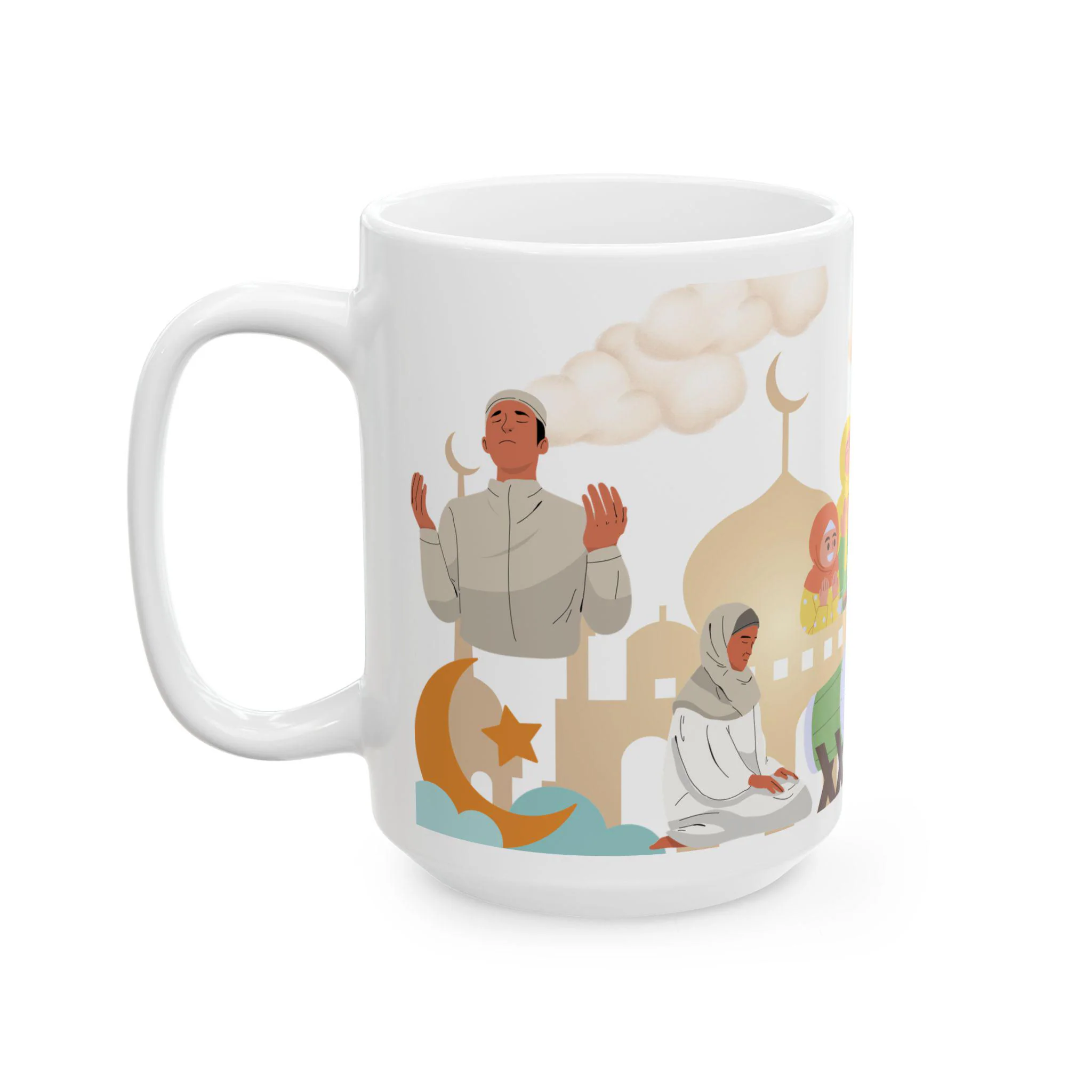 Ramadan Ceramic Mug, Islamic Gift for Eid, Islamic Coffee Cup, Islamic Tea Mug, Ramadan Decor, Islamic Kitchen Decor, Muslim Gift - image 4