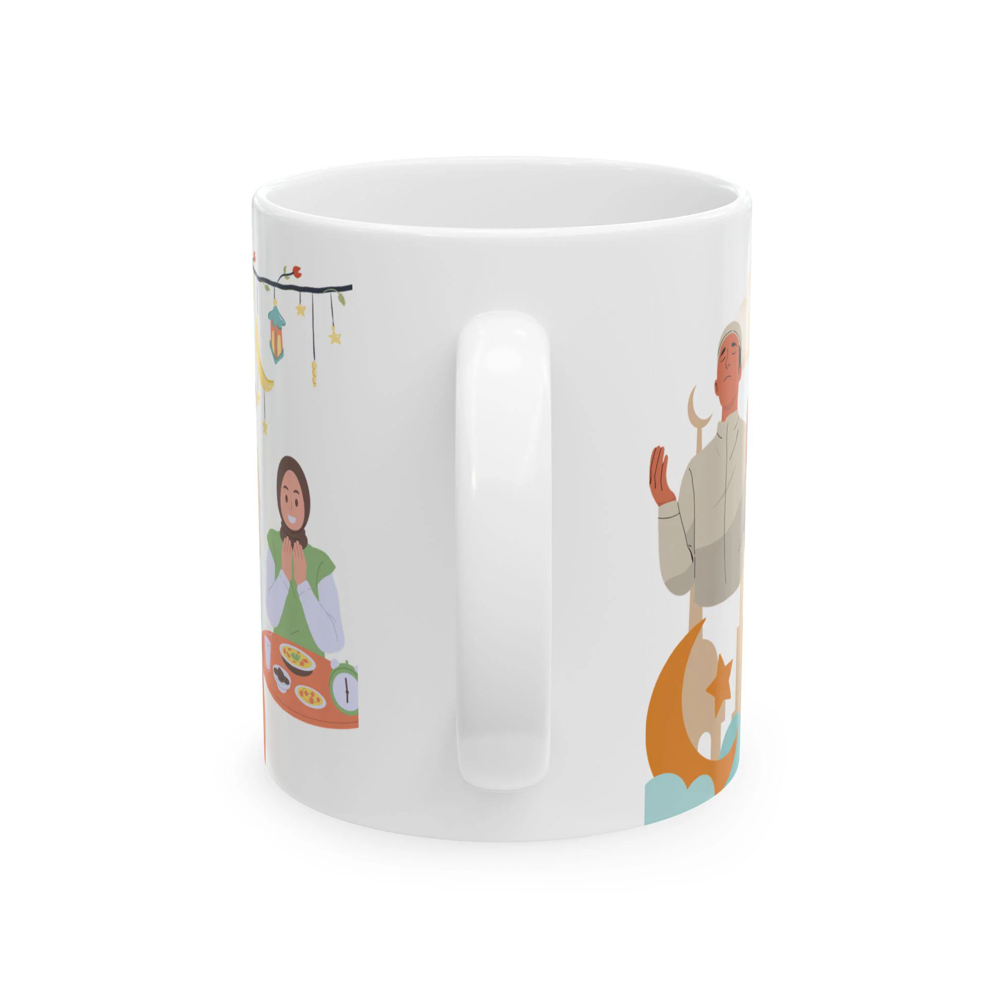 Ramadan Ceramic Mug, Islamic Gift for Eid, Islamic Coffee Cup, Islamic Tea Mug, Ramadan Decor, Islamic Kitchen Decor, Muslim Gift - image 3