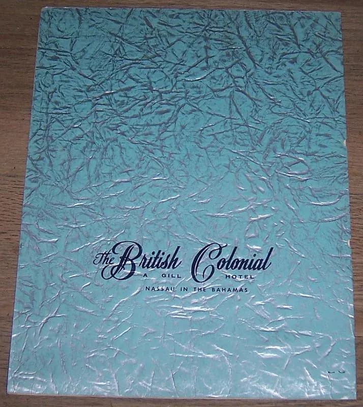 La Cage Restaurant The British Colonial Hotel Nassau Bahamas Vintage Dinner Menu - image 4