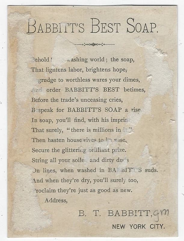 B. T. Babbitt's Soap Victorian Trade Cards Revolutionary Boy, Politician, Soap For All Nations, Antique Advertising - image 5