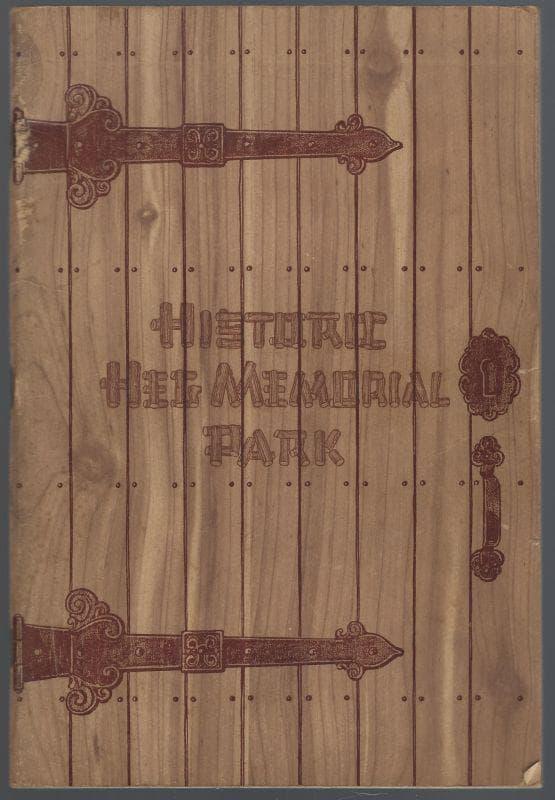 Historic Heg Memorial Park Racine County, Wisconsin by Ella Stratton Colbo 1940 First Edition Illustrated History Guide Book