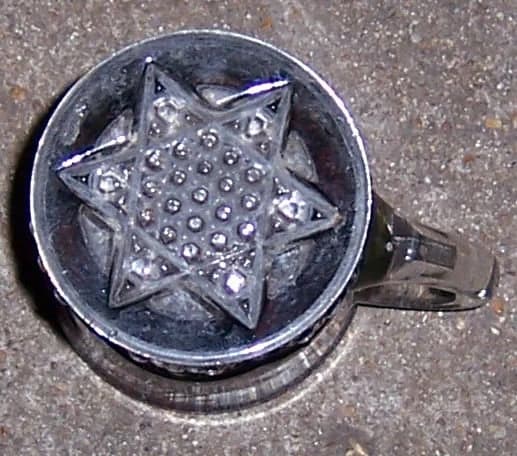 Ruby Flashed Button Arch Star Bottom Souvenir Toothpick Etched with Wm Smithberger Antique Decorative Glass - image 5