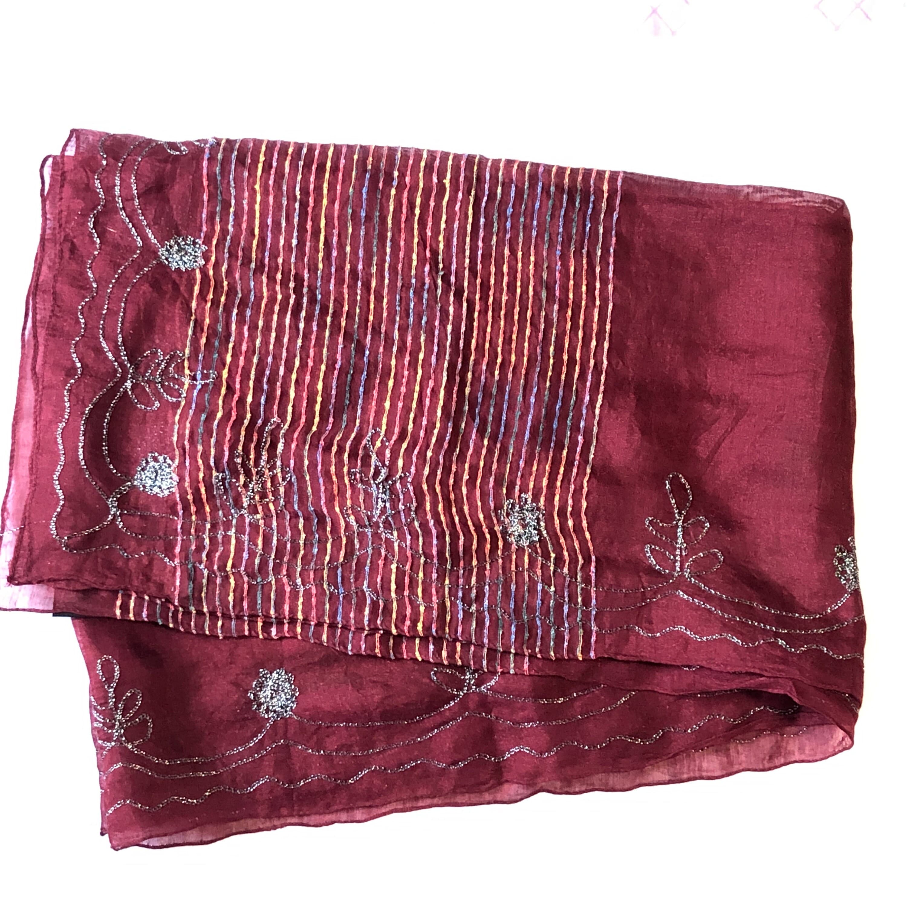 Women's Embroidered fancy neck Scarves/Stoles/Wraps/Hijab - image 4