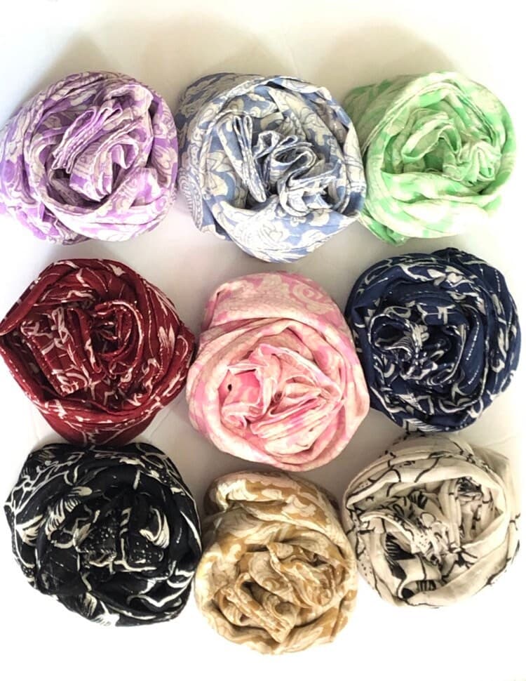 SOFT COTTON SCARF, 100% Cotton Paisley Printed, Scarf, Stole, Head Wrap, Hijab for Women, Gift for Mom, Girl Friend - image 4