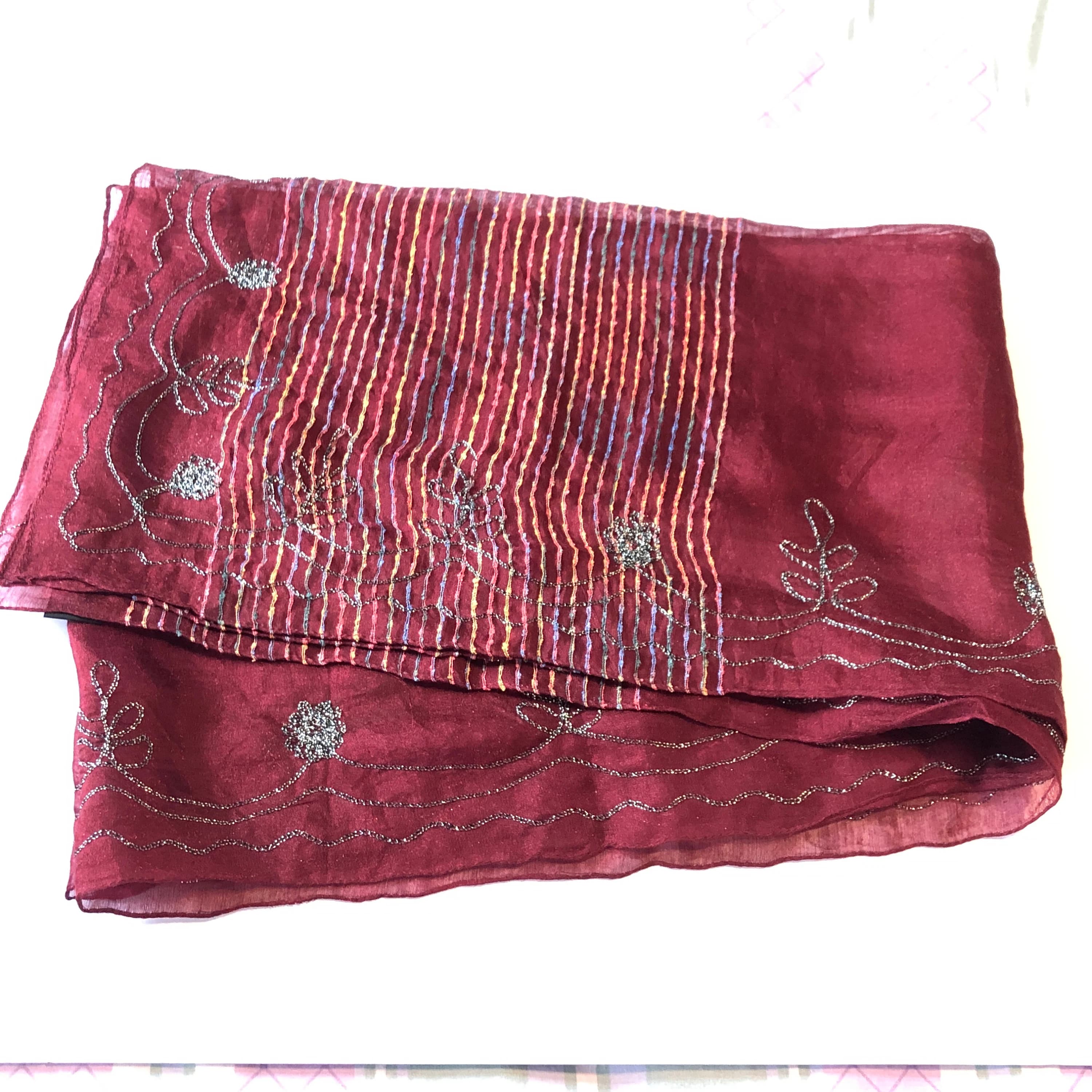 Women's Embroidered fancy neck Scarves/Stoles/Wraps/Hijab - image 5