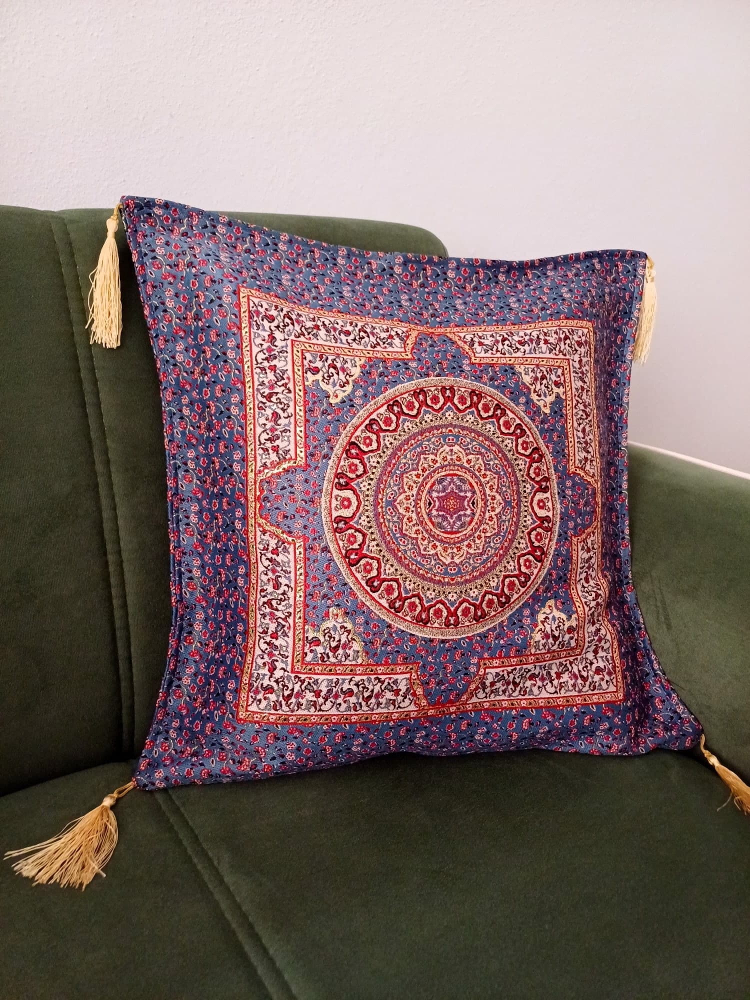 Traditional Turkish Pillow, Purple Rug Patterned Cushion, Anatolian Ottoman Pillow, Kilim Pattern Coach Pillow, Authentic Chenille Pillow - image 5