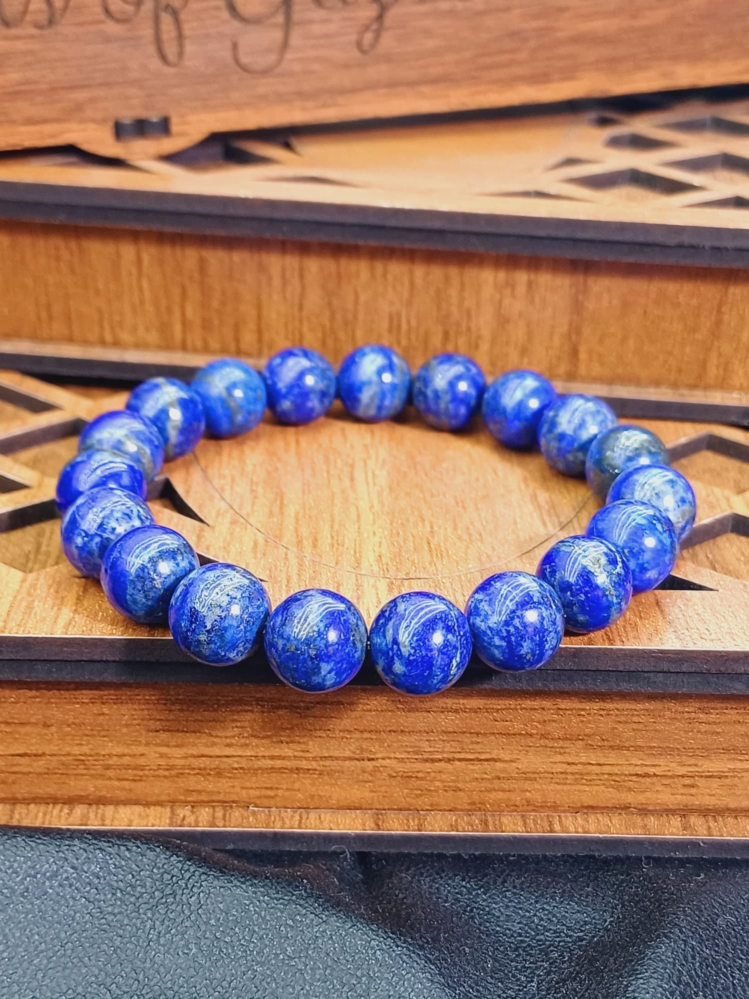 Lapis Lazuli Bracelet: Real Blue Gemstone Wristband - image 4
