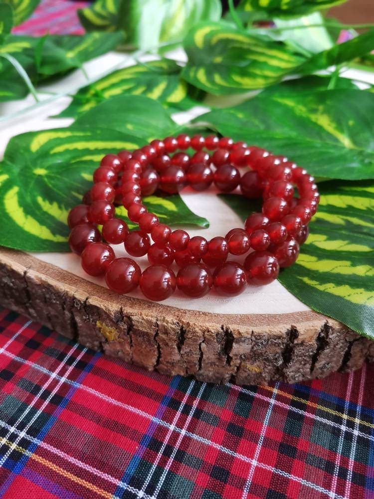 Carnelian Agate Bracelet: Red Yemeni Aqeeq Unisex Wristband - image 5