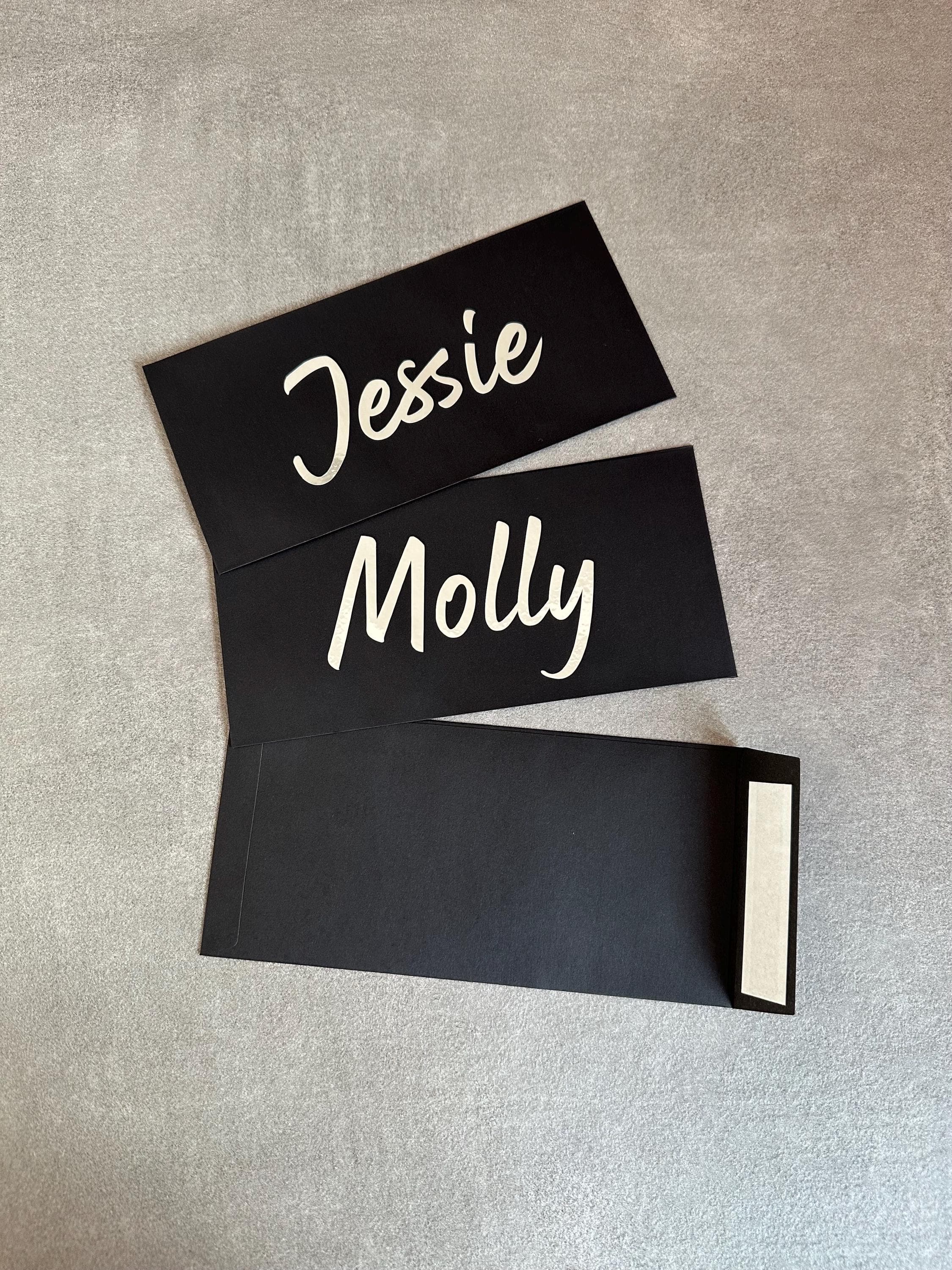 Personalised Money Envelope: Custom Cash Gift. Black, White, Kraft - image 4