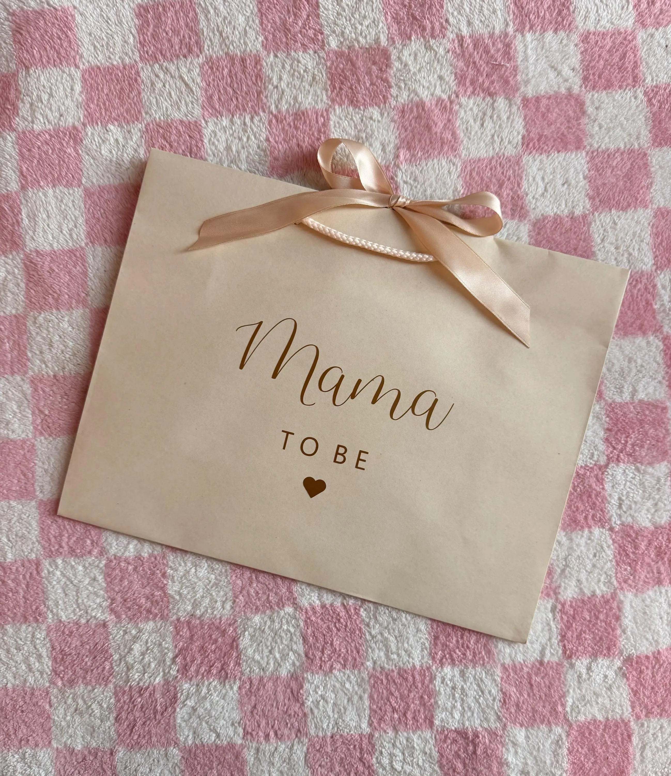 Personalised Gift Bag - Mum To Be - Mummy, Mommy, Mammy, Mama: Ribbon Tie - Baby Shower