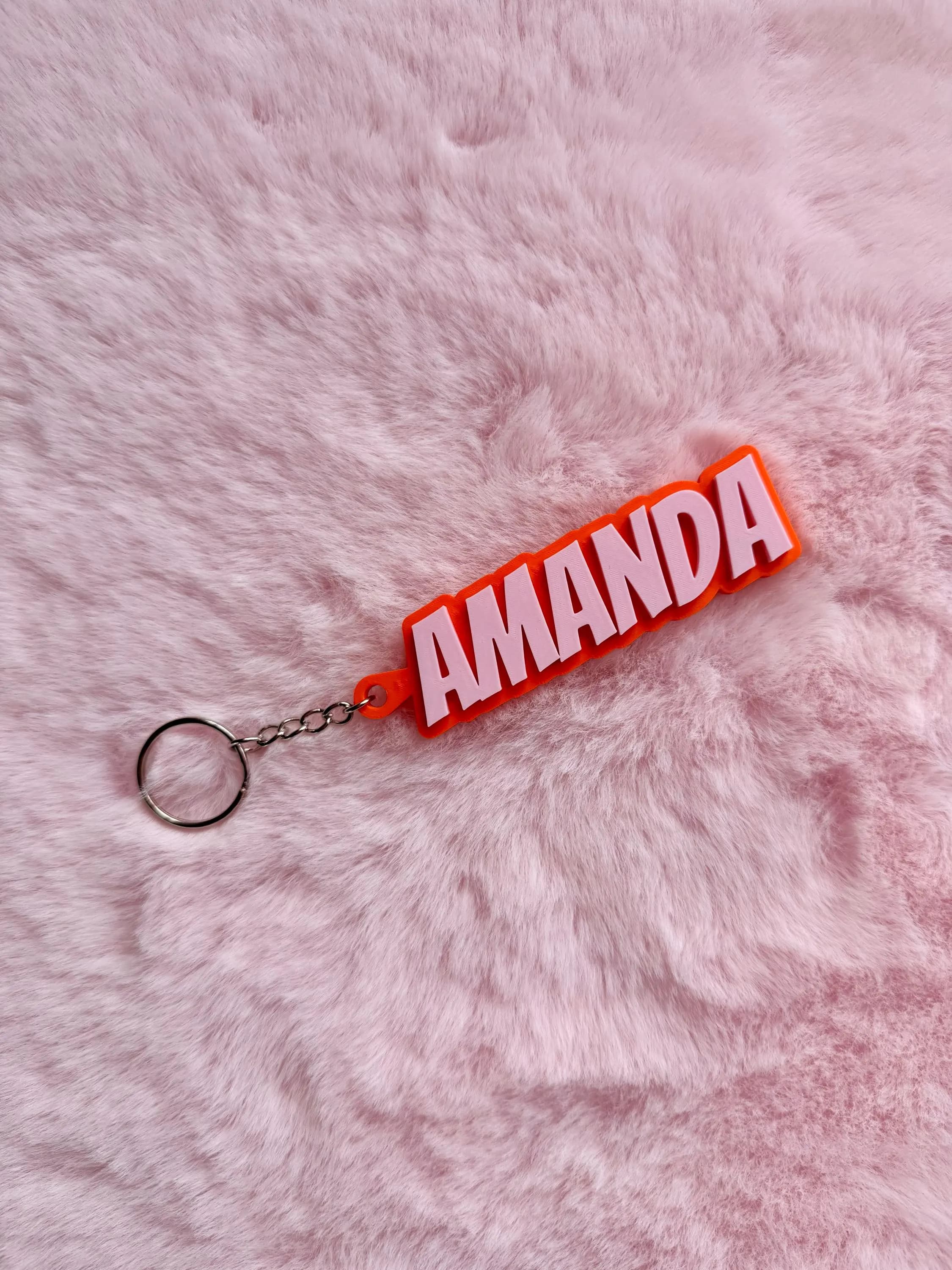 Personalised 3D Printed Name Keyring | Custom Name Keychain | Bag Charm Gift | - image 4