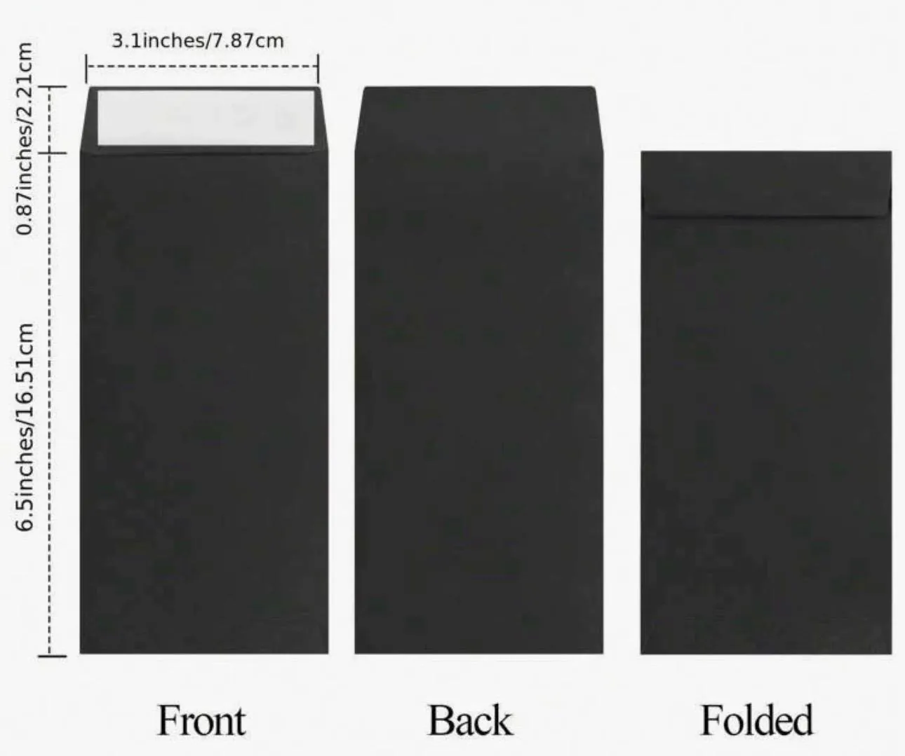Personalised Money Envelope: Custom Cash Gift. Black, White, Kraft - image 2