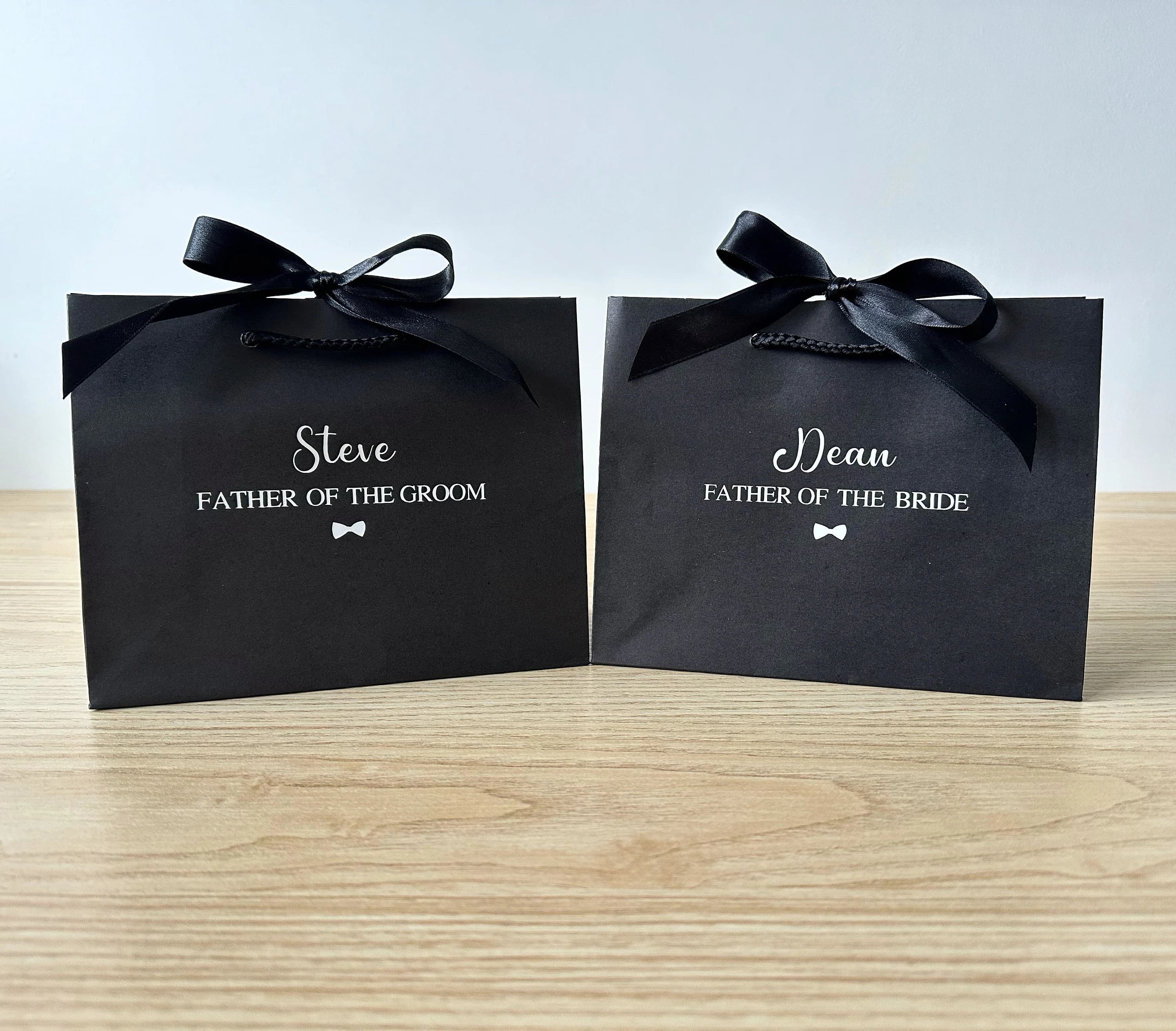 Personalised Gift Bag - Ribbon Tie: Wedding, Bridal Party, Bridesmaid, Groom, Flower Girl - image 3