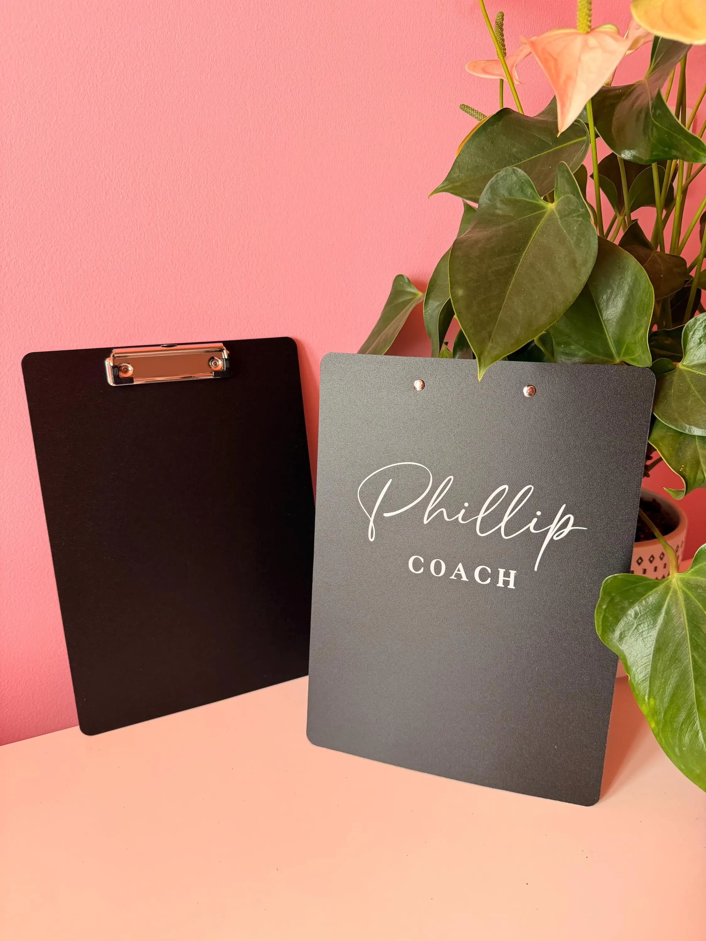 Personalised Name & Title A4 Black Clipboard - image 3