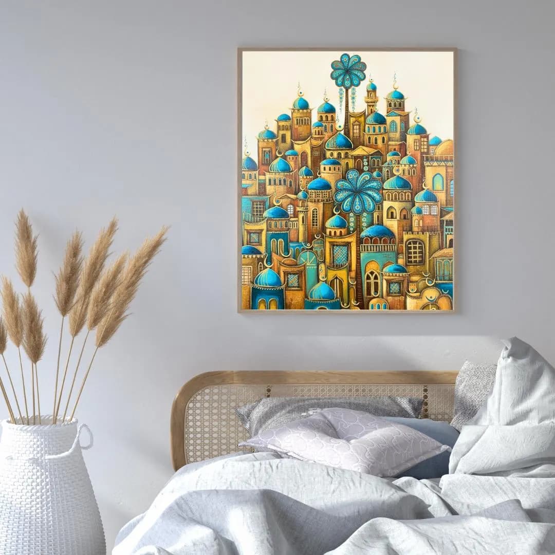 Iraqi Shanasheel Printable, Mesopotamia Folklore Maximalist Poster, Middle Eastern Culture Home Decor ,Traditional Nostalgic Wall Art Gift. - image 5