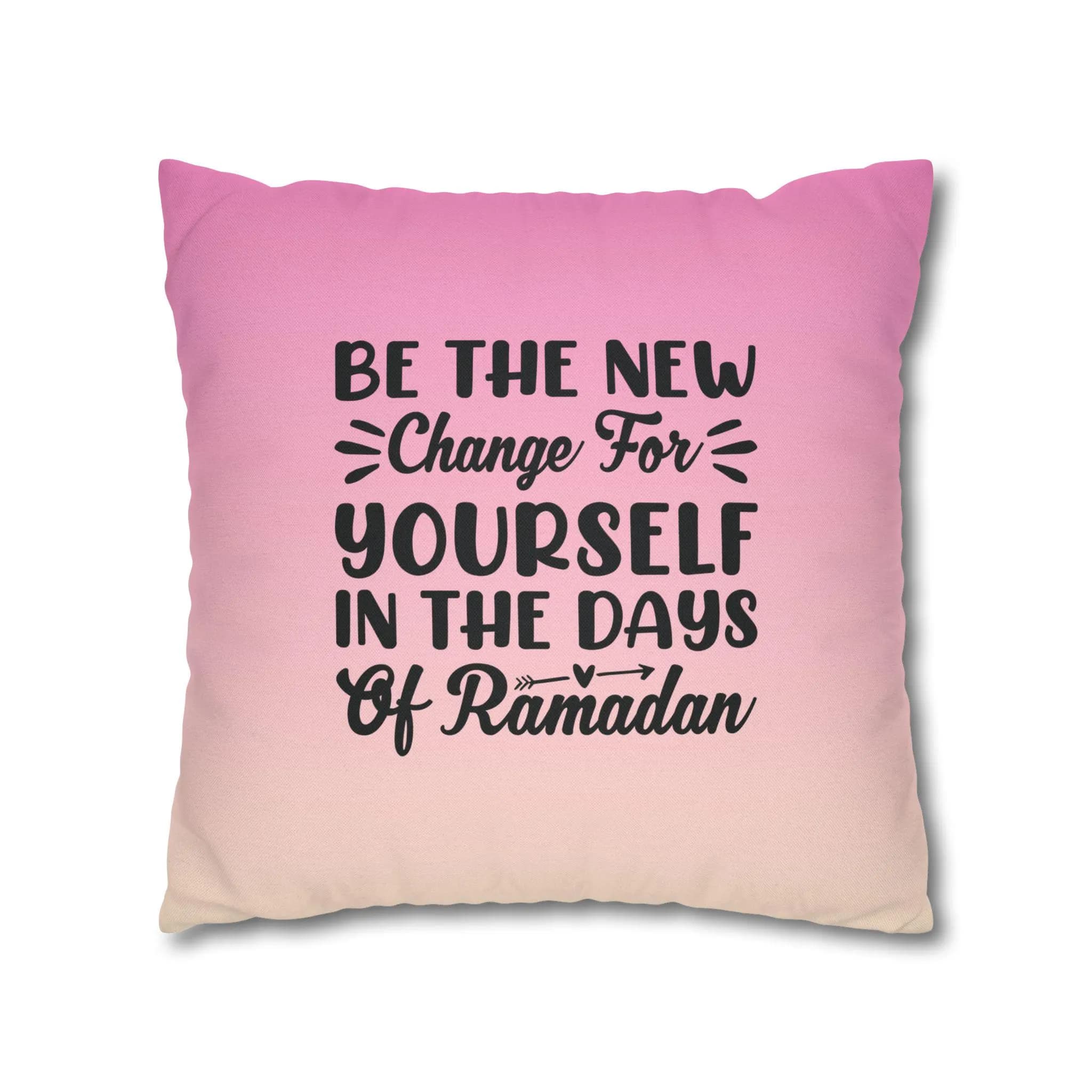 Be The New Change Double Side Ramadan Throw Pillow Cover. Ramadan Decor - image 3