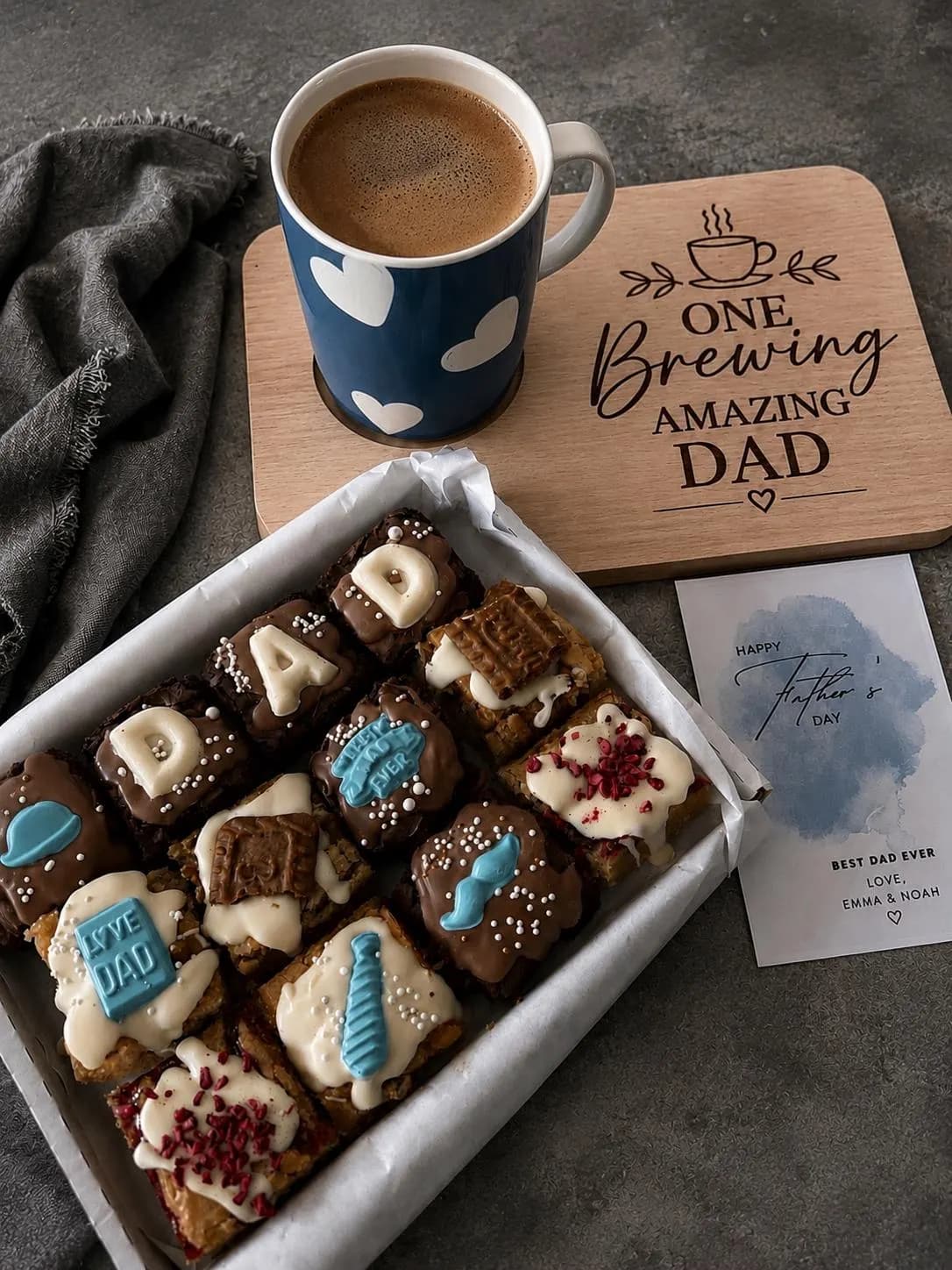 Fathers Day Brownies & Blondies UK | Chocolate Treat Box For Dad - image 3