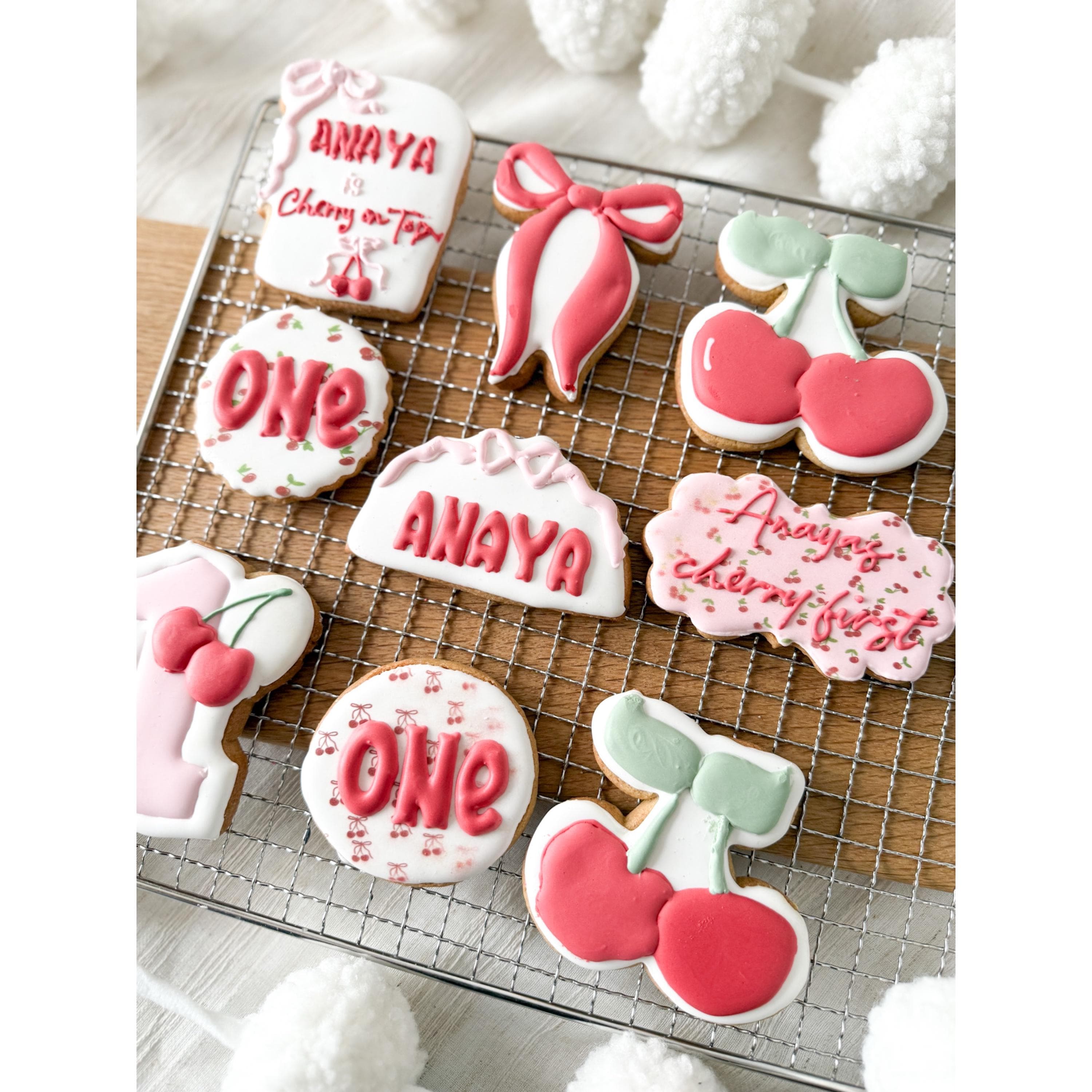Cherry On Top Cookies, Bridal Shower, Birthday - image 3