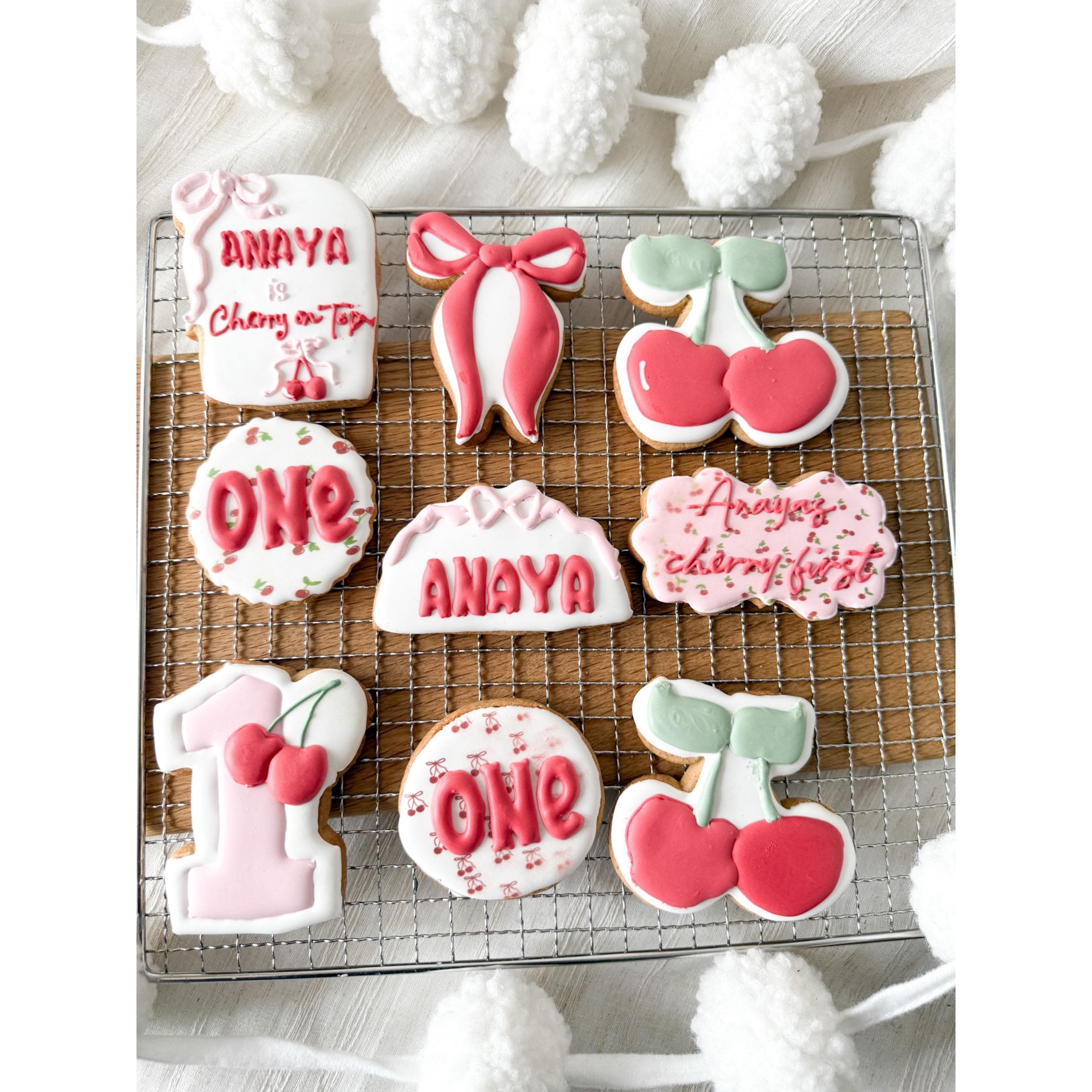 Cherry On Top Cookies, Bridal Shower, Birthday - image 4