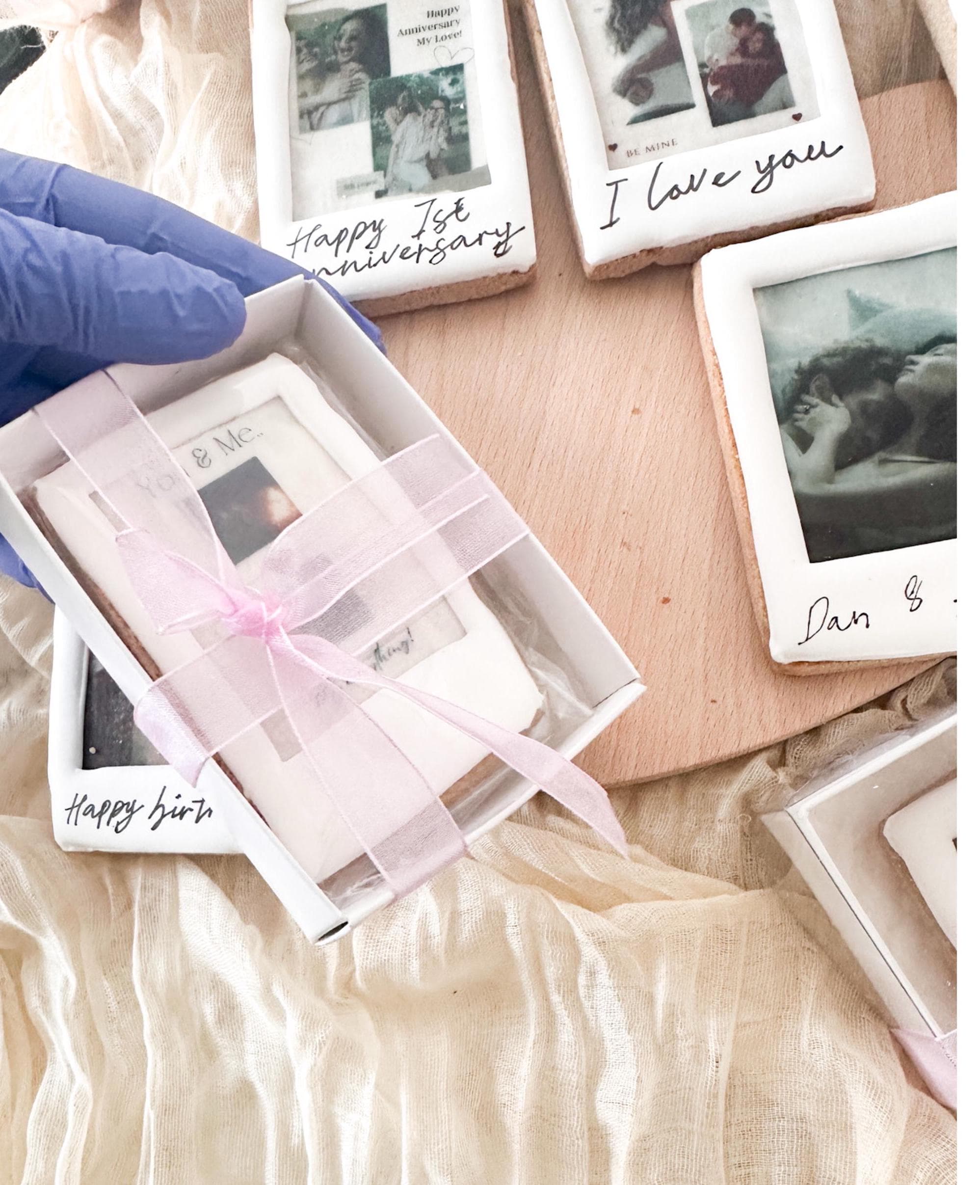 Personalized Photo Cookies: Edible Polaroid Gift Box - image 3