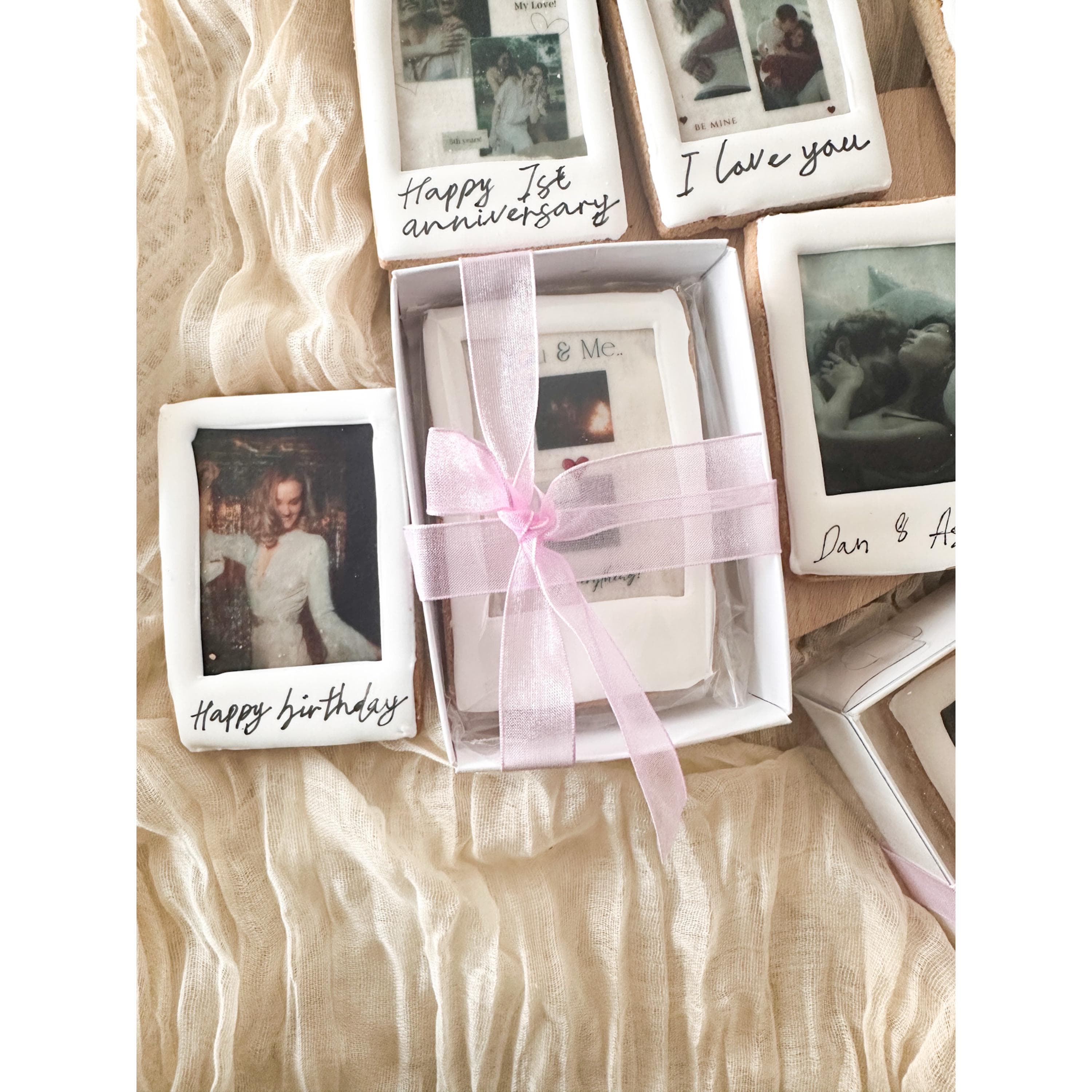 Personalized Photo Cookies: Edible Polaroid Gift Box - image 4