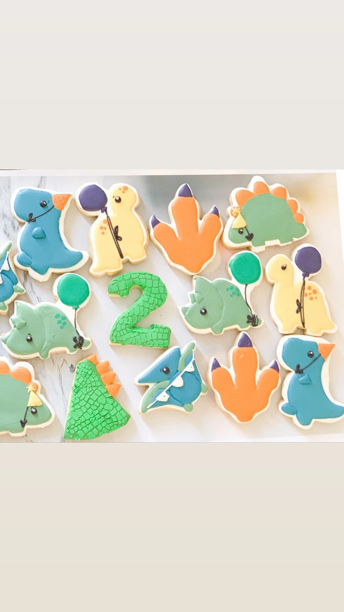 Dinosaur Decorated Sugar Cookies: Birthday Party Favors - 1 Dozen - image 4