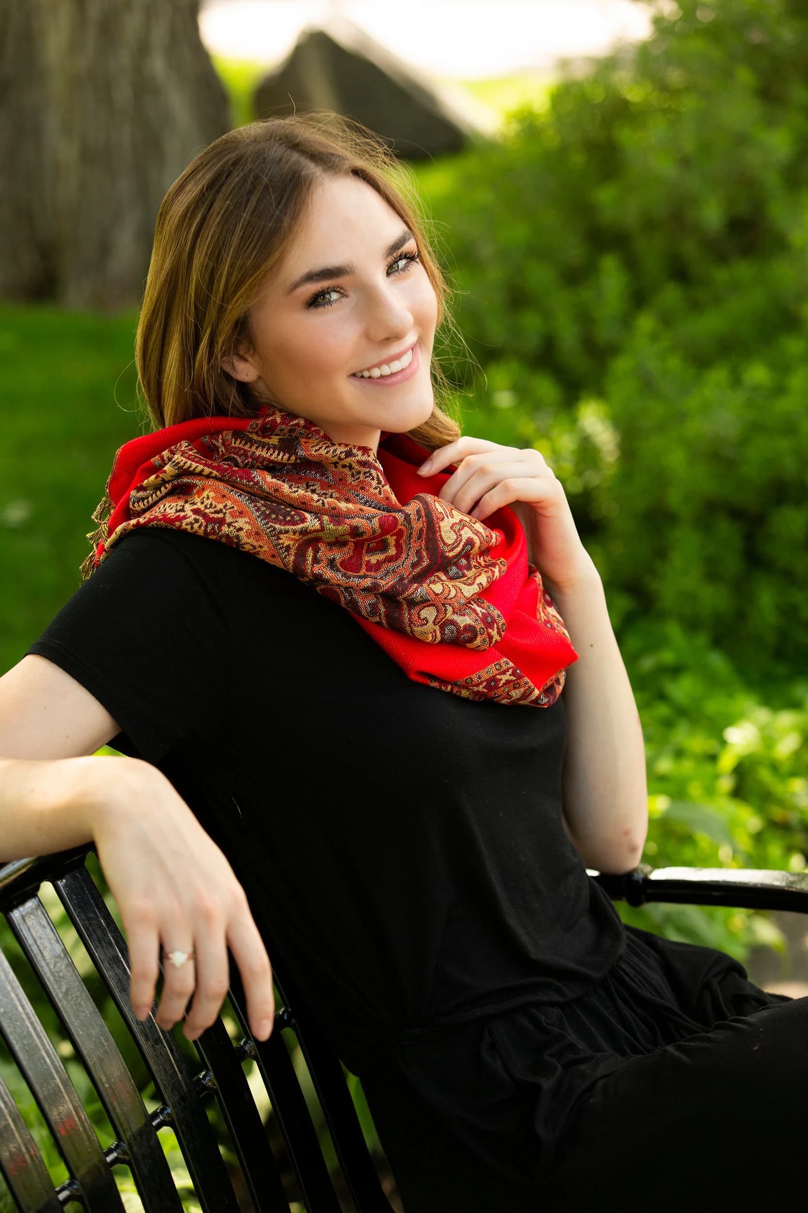Burgundy Paisley Pashmina Scarf | Shawl | Festival | Prayer | African Headwrap | Hijab | Rave | Silk | Dark Red | Mens |Alice Blake | Maroon