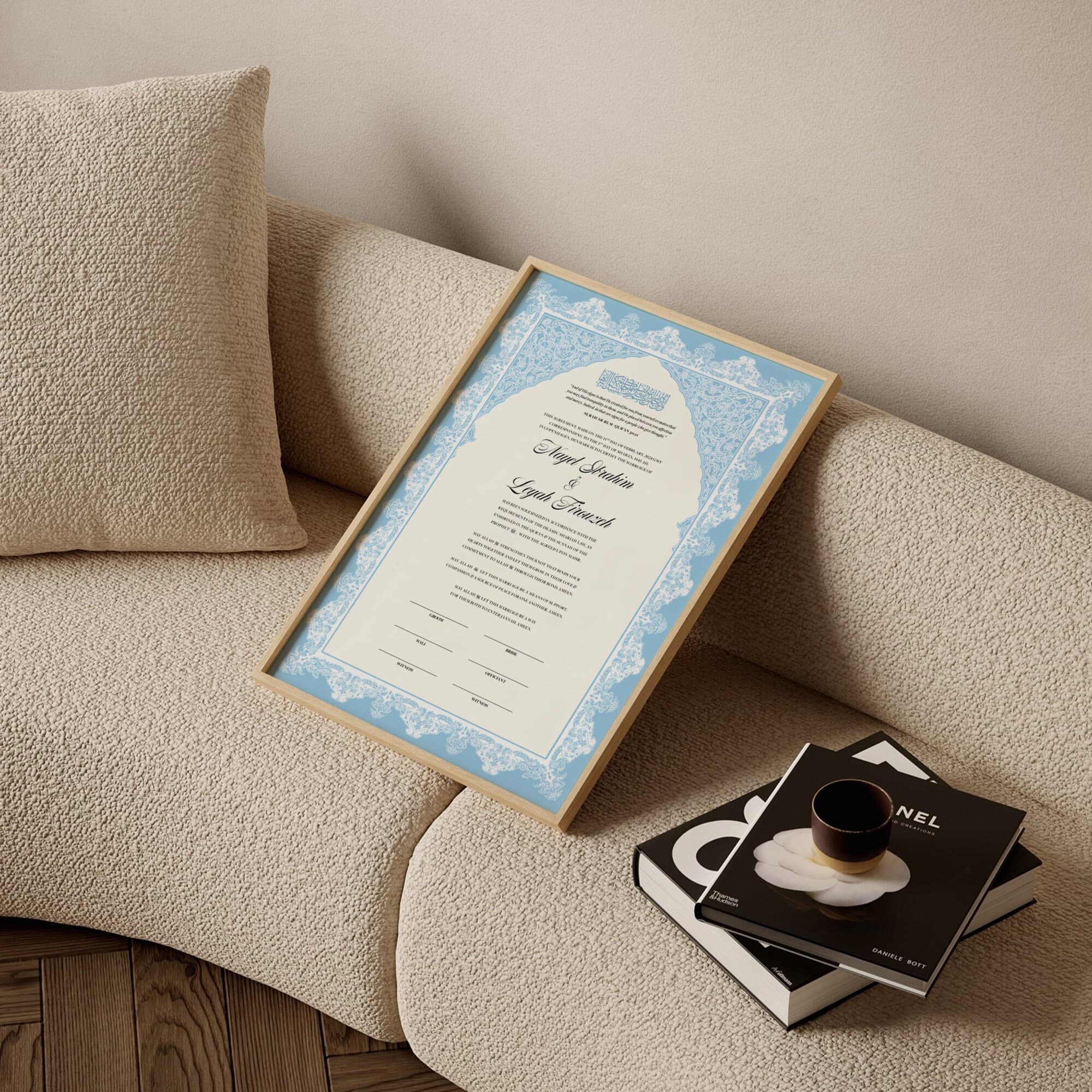 Editable Nikkah Contract Template: Printable Muslim Wedding Certificate (Digital Download 11x17in) - image 4
