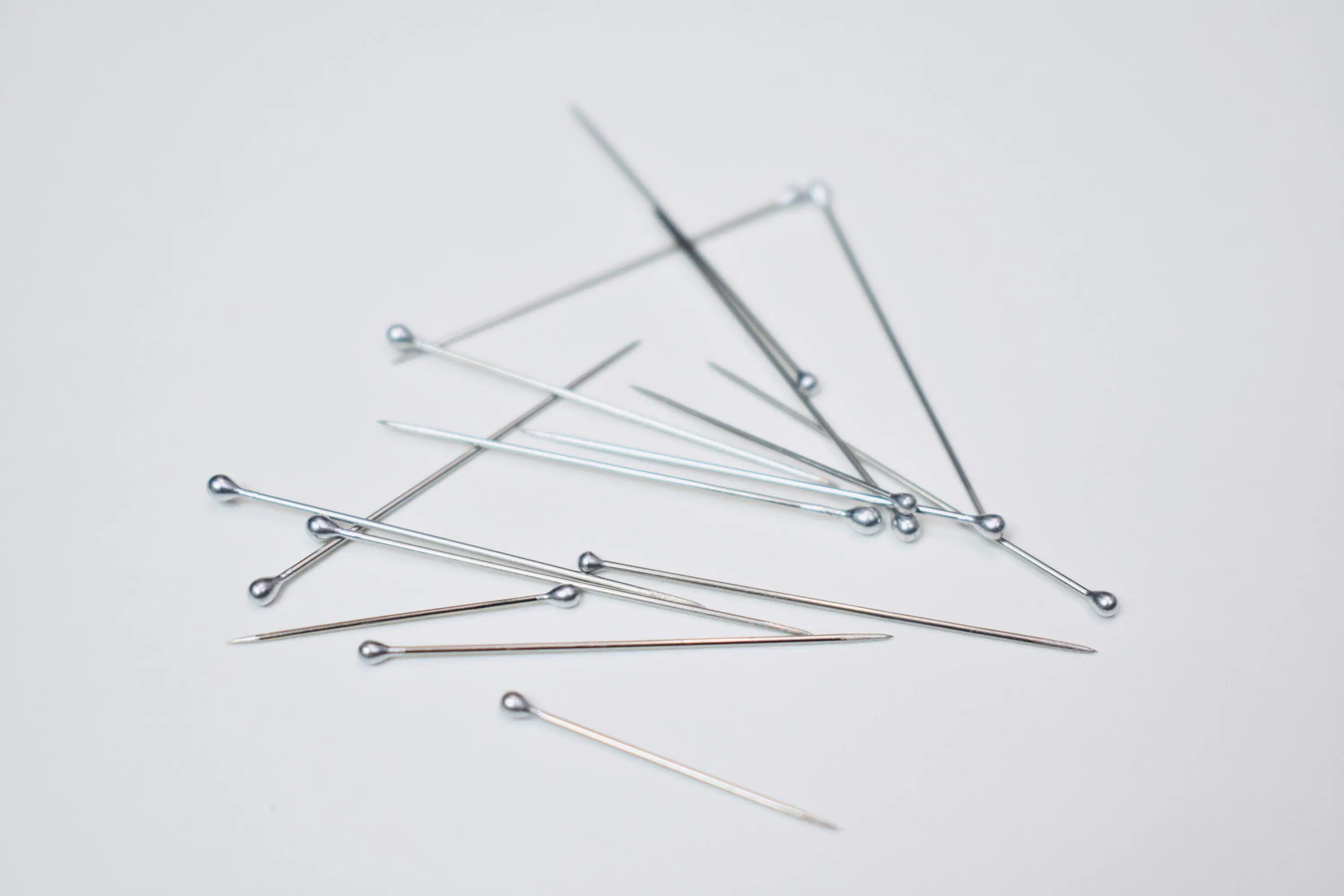 10x The Original Silver Stainless Steel Thin Hijab Pins