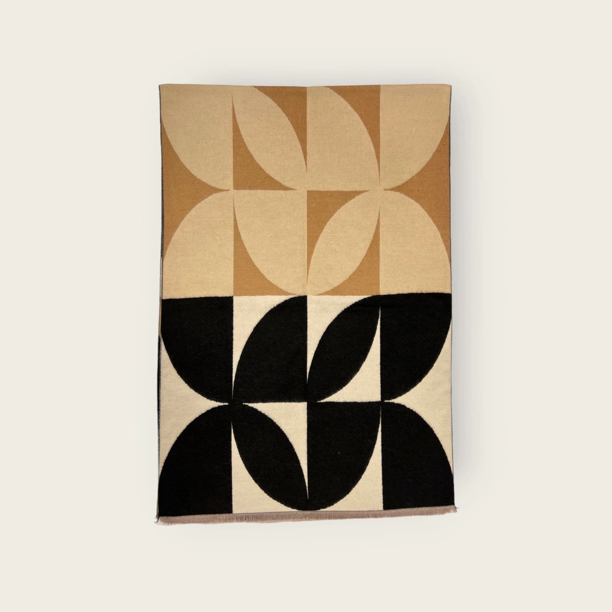 Retro Floral Print Scarf: Cashmere Blend Winter Blanket Scarf - image 3